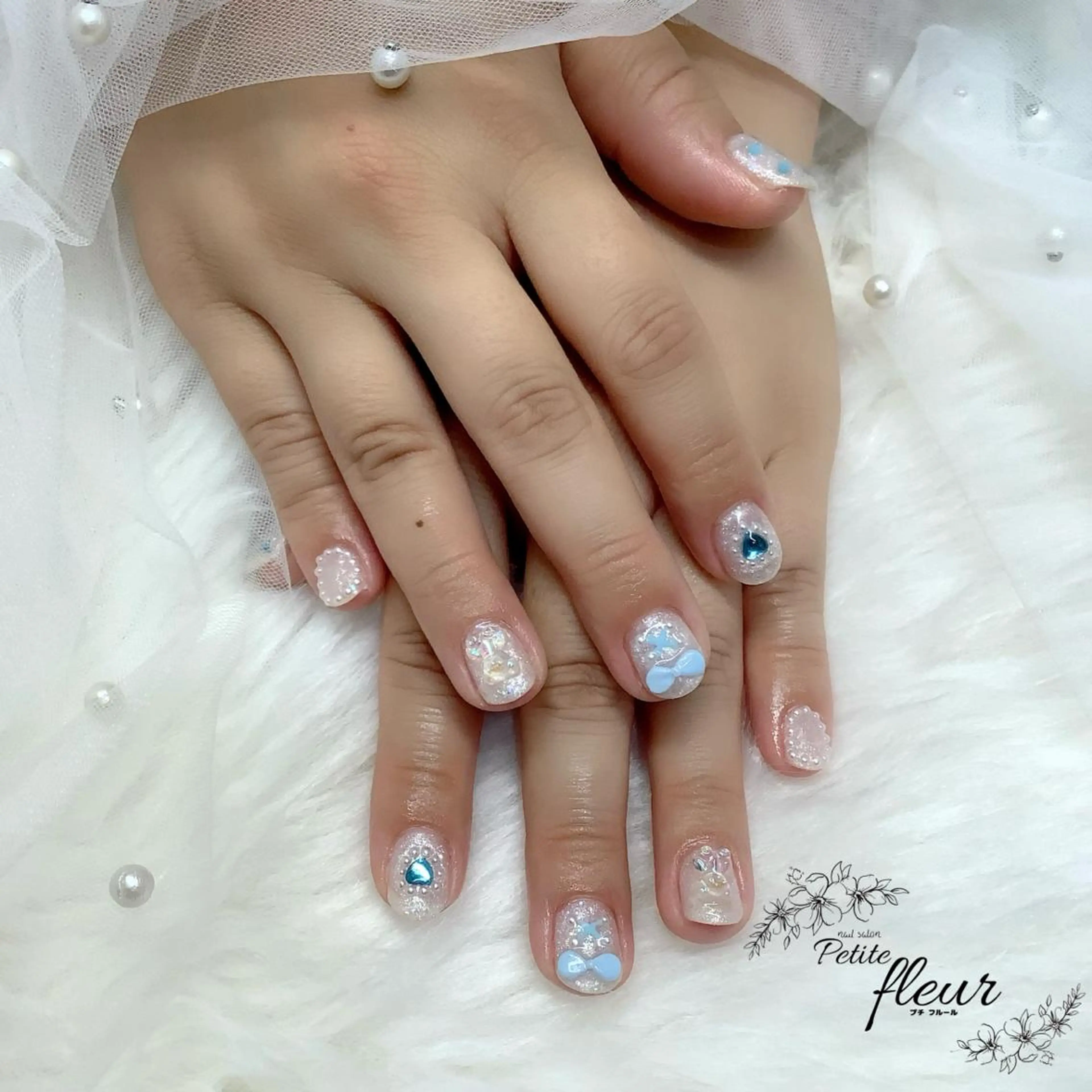 ネイル ハンドネイル ❁⃘*。Petite fleur❁⃘*りさのネイルデザイン