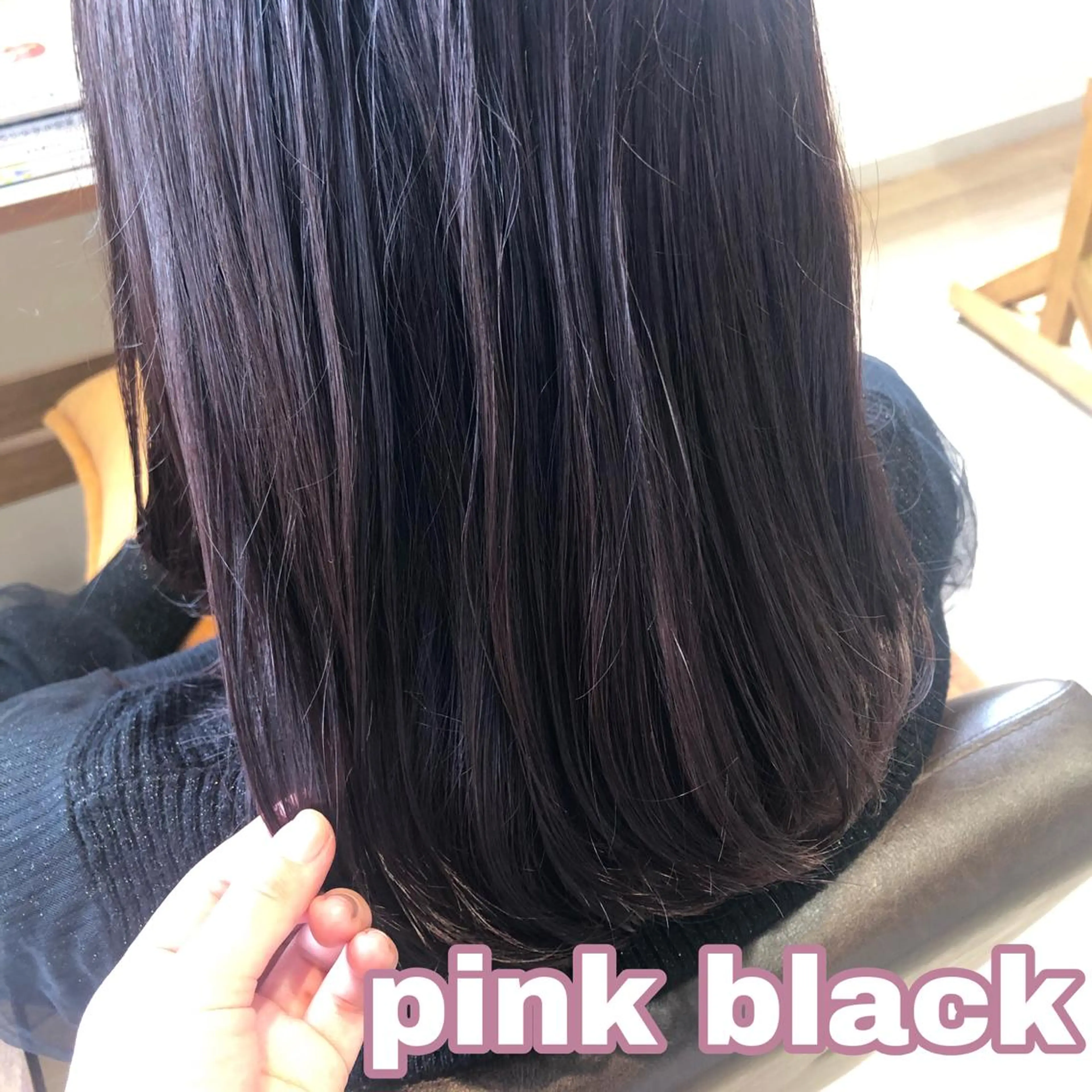 セミロング カラー ピンクカラー なつき/艶ピンク/ girly hairのヘアスタイル