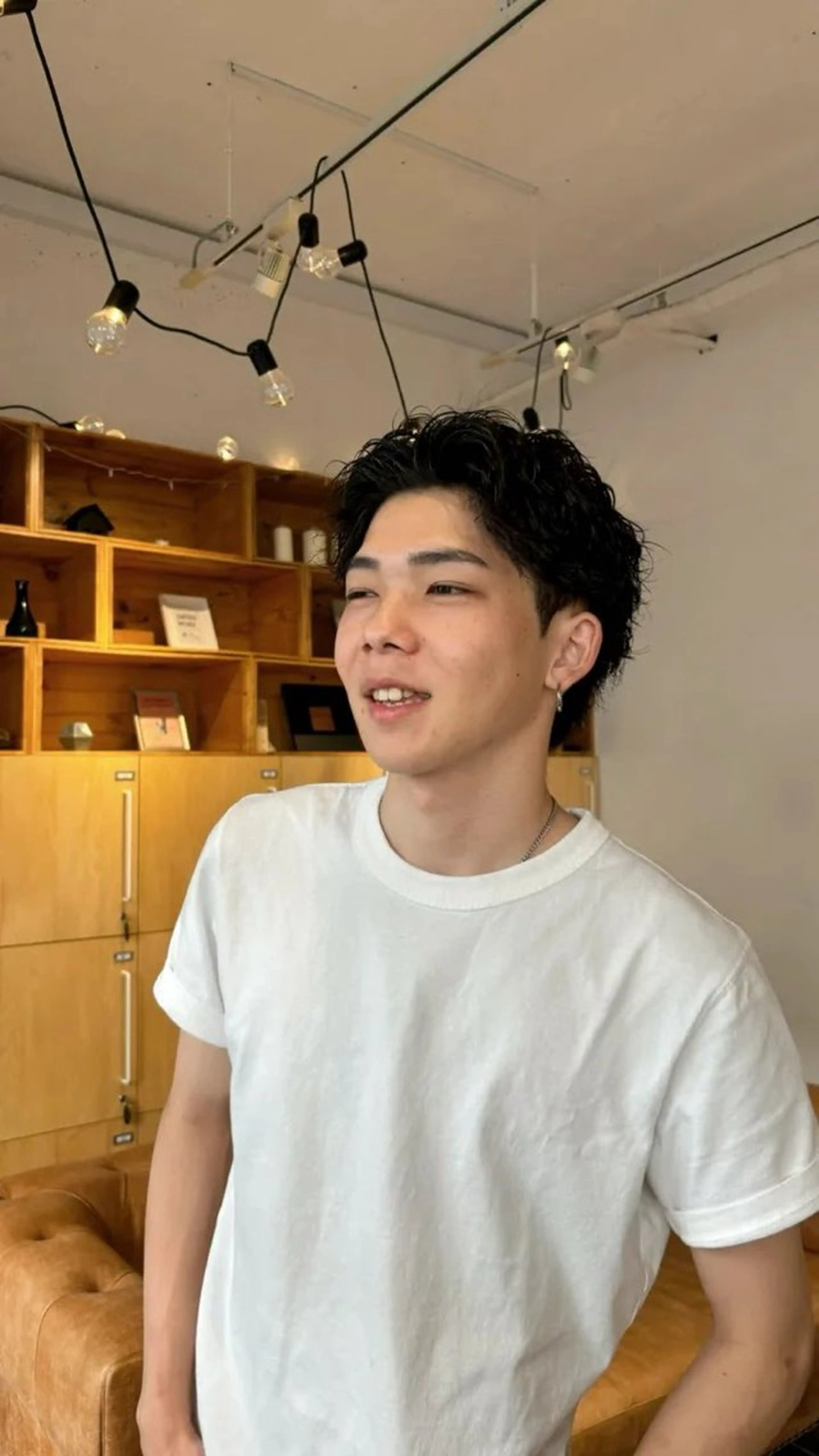 🚹men's【攻めヘアが好きな方に⚡️】カット➕特殊パーマの写真