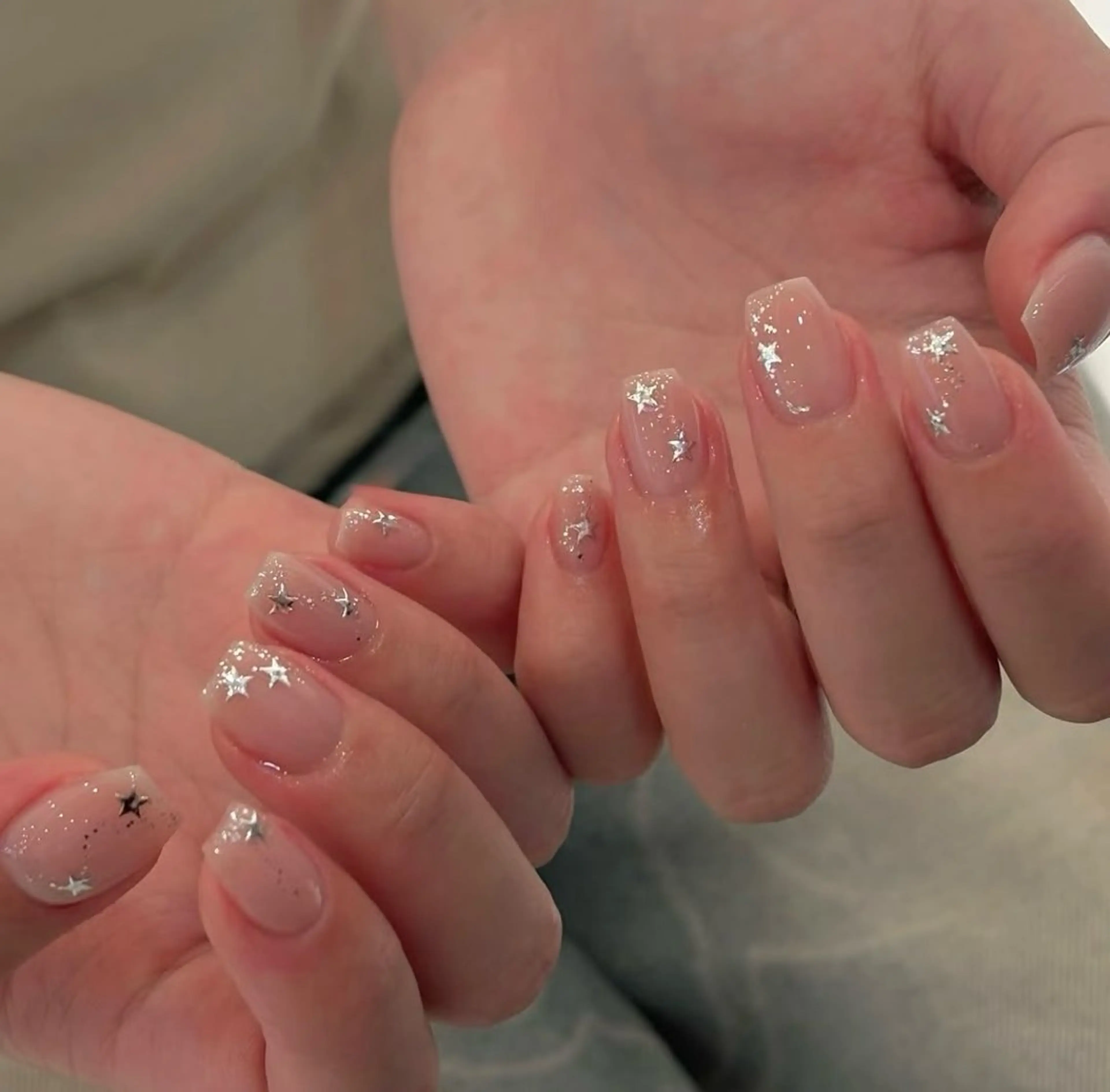 【限定/ジェル】💕シンプル☆持ち込みデザイン韓国ネイル/ワンホンネイル4990円の写真