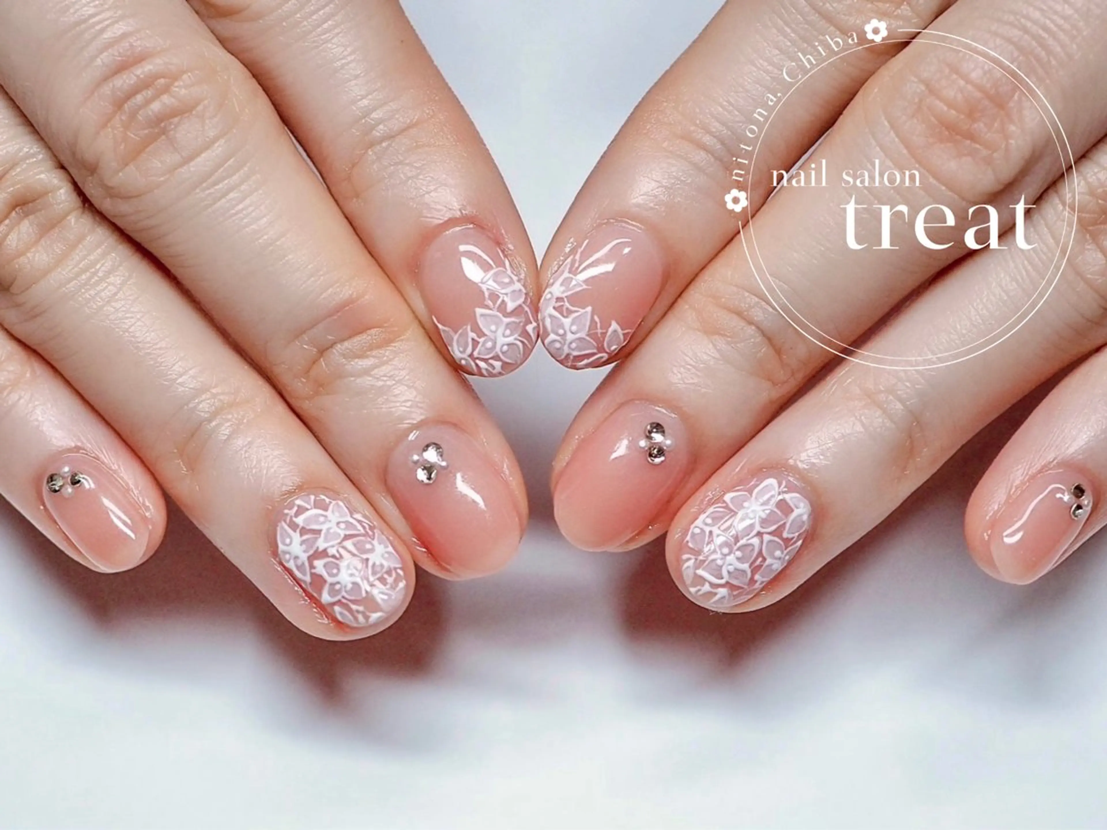 ネイル アートネイル フラワーネイル nail salon treat あいのネイルデザイン