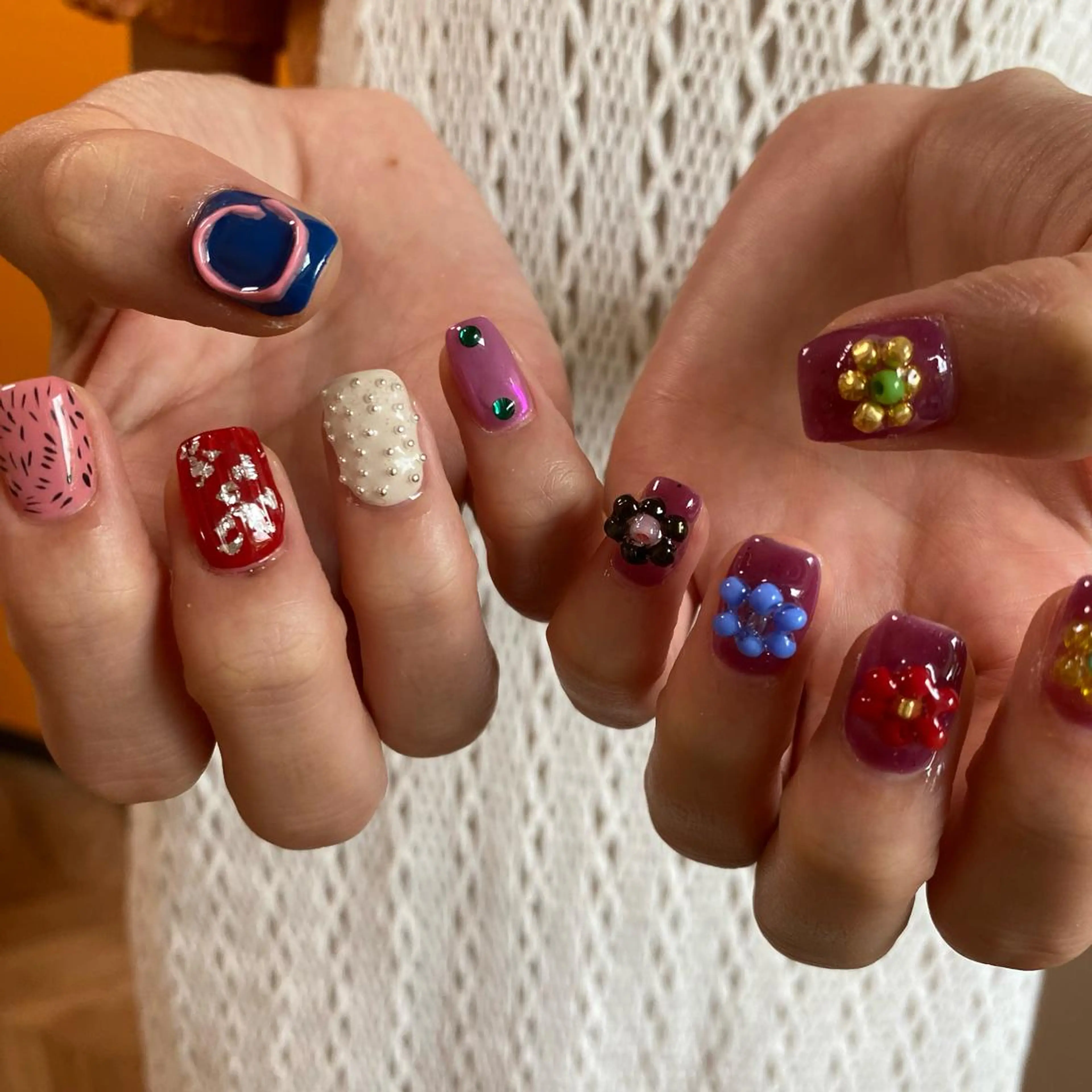 ネイル ハンドネイル Amber21.所属・Nagahama Akariのネイルデザイン