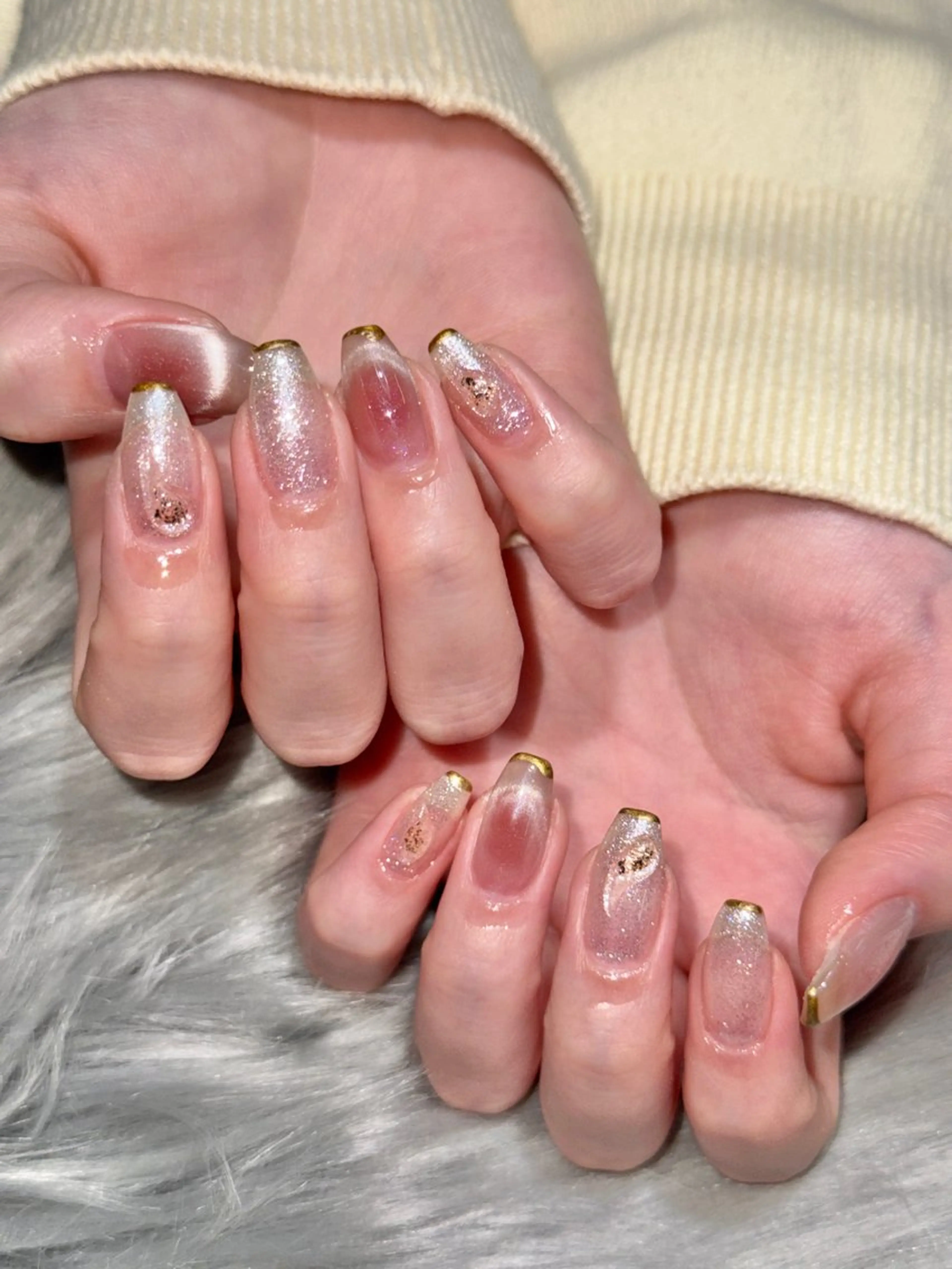 ネイル ハンドネイル Momoka 🍑🎀のネイルデザイン