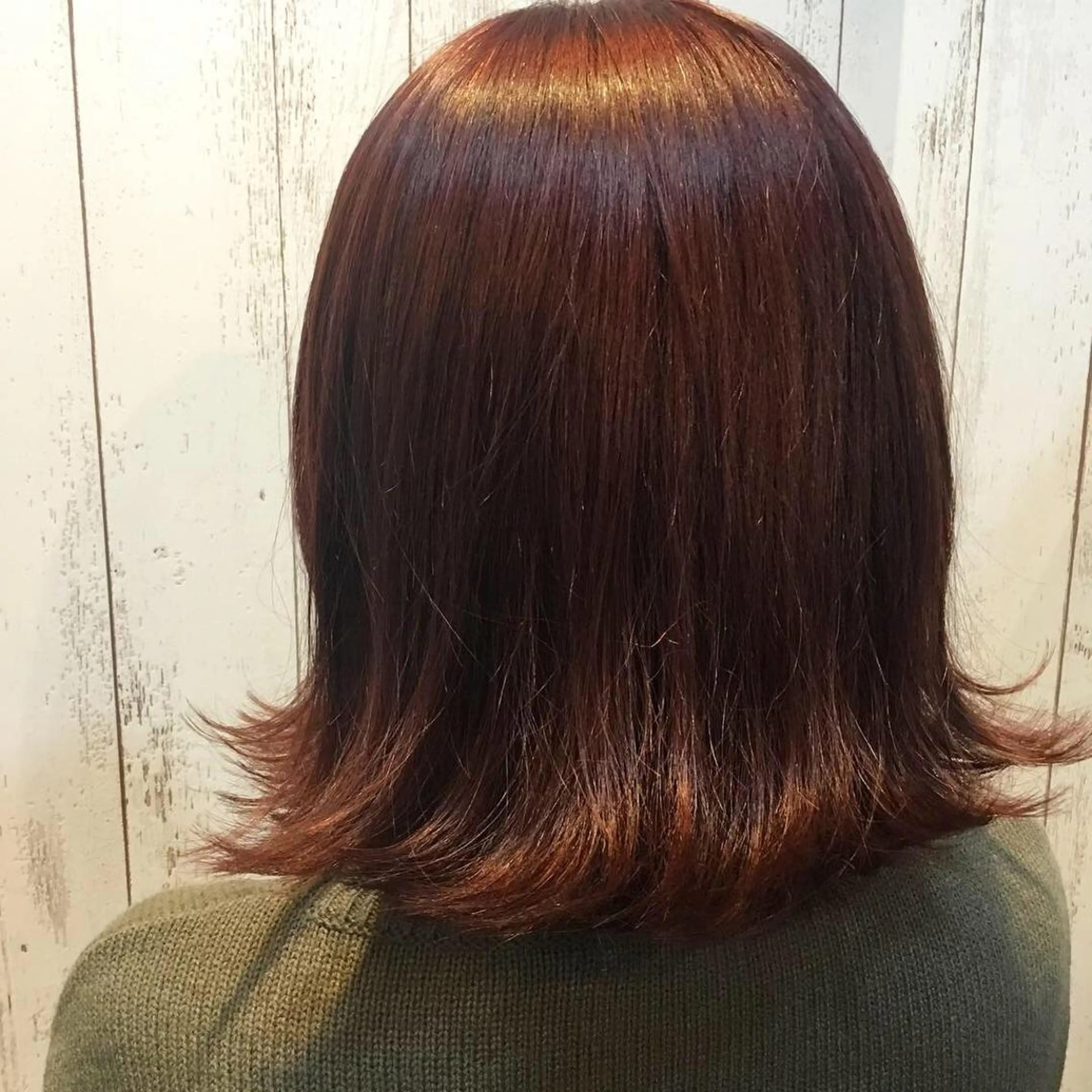 ミディアム カラー 金崎 新吾のヘアスタイル