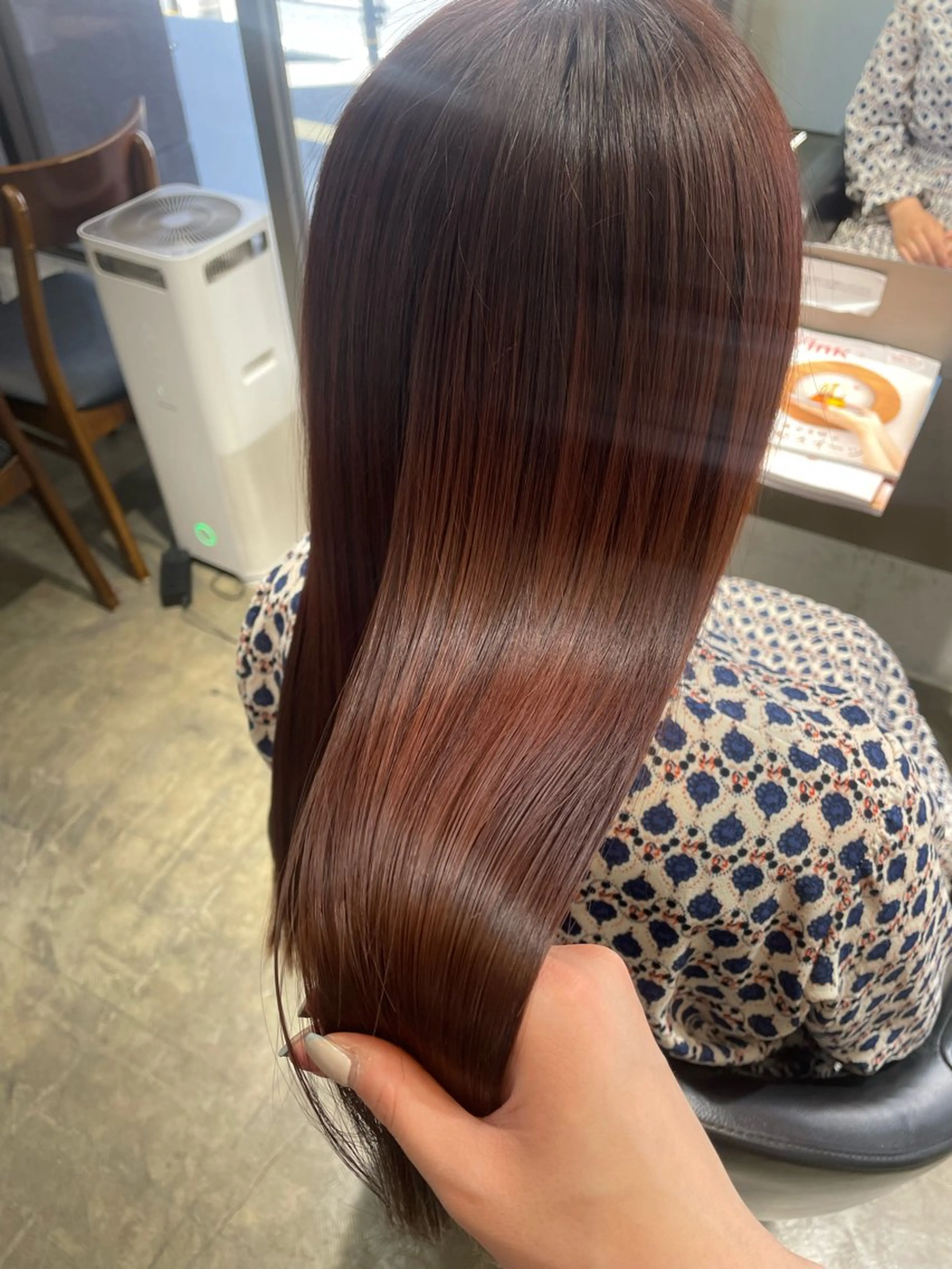 ロング パーマ 𝙃𝘼𝙍𝙐🎀 韓国×エクステのヘアスタイル