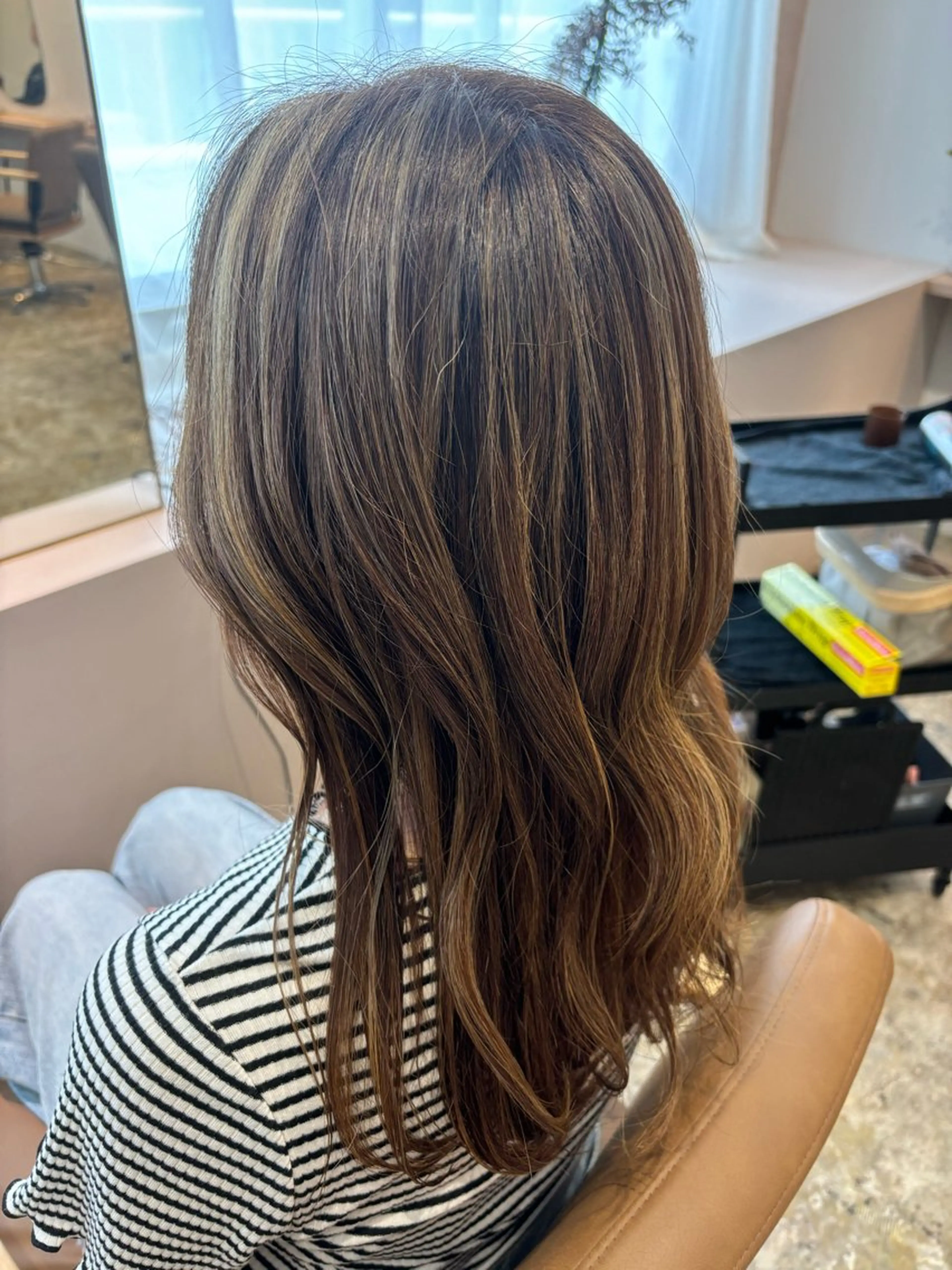 ミディアム カット ヘアカラー トリートメント モエカ -YUCCA-のヘアスタイル