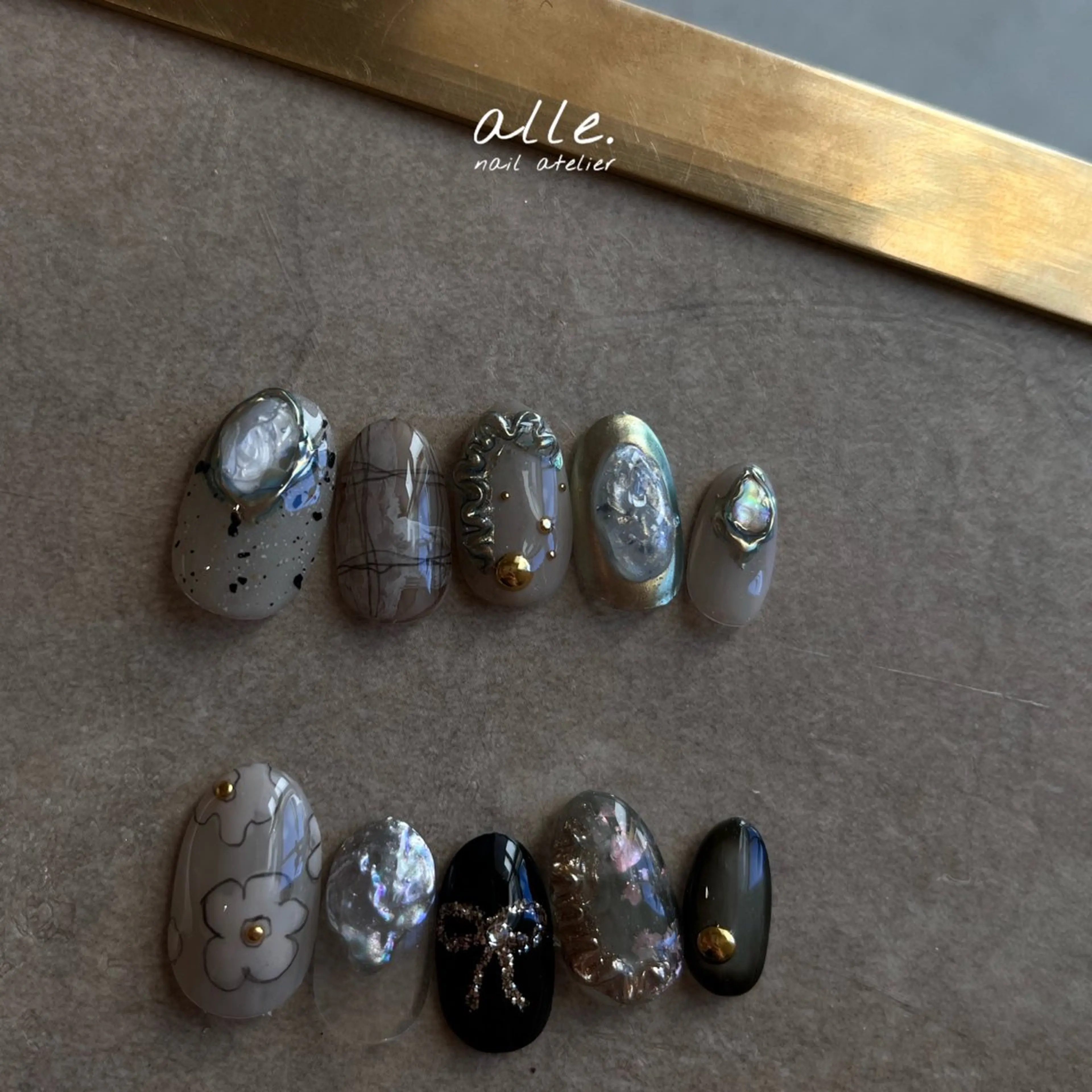 ネイル ハンドネイル atelier alle.のネイルデザイン