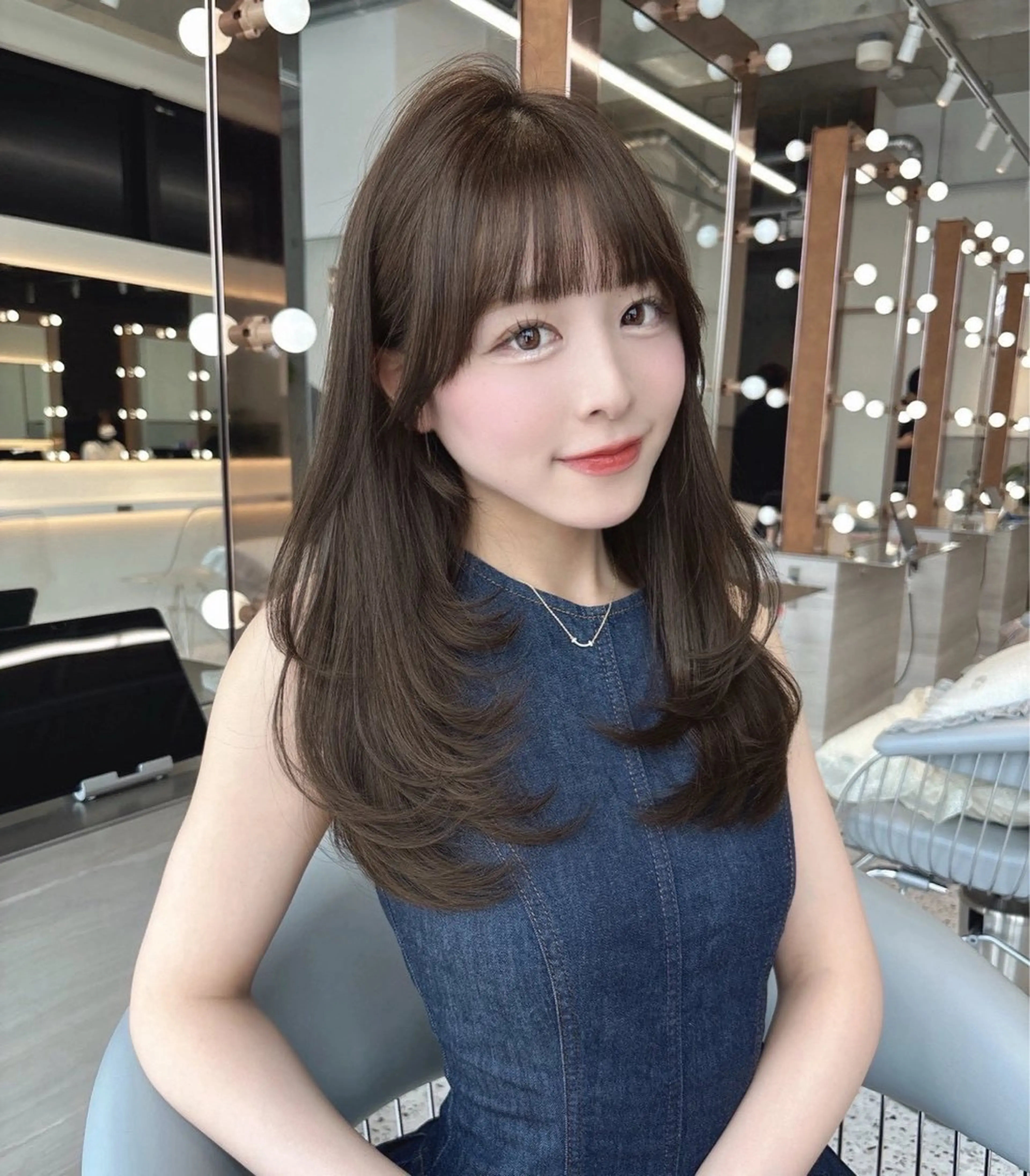 ロング 髪質改善 レイヤーカット カット ヘアカラー 🎀透明感ブラウ ンshizuka🎀のヘアスタイル