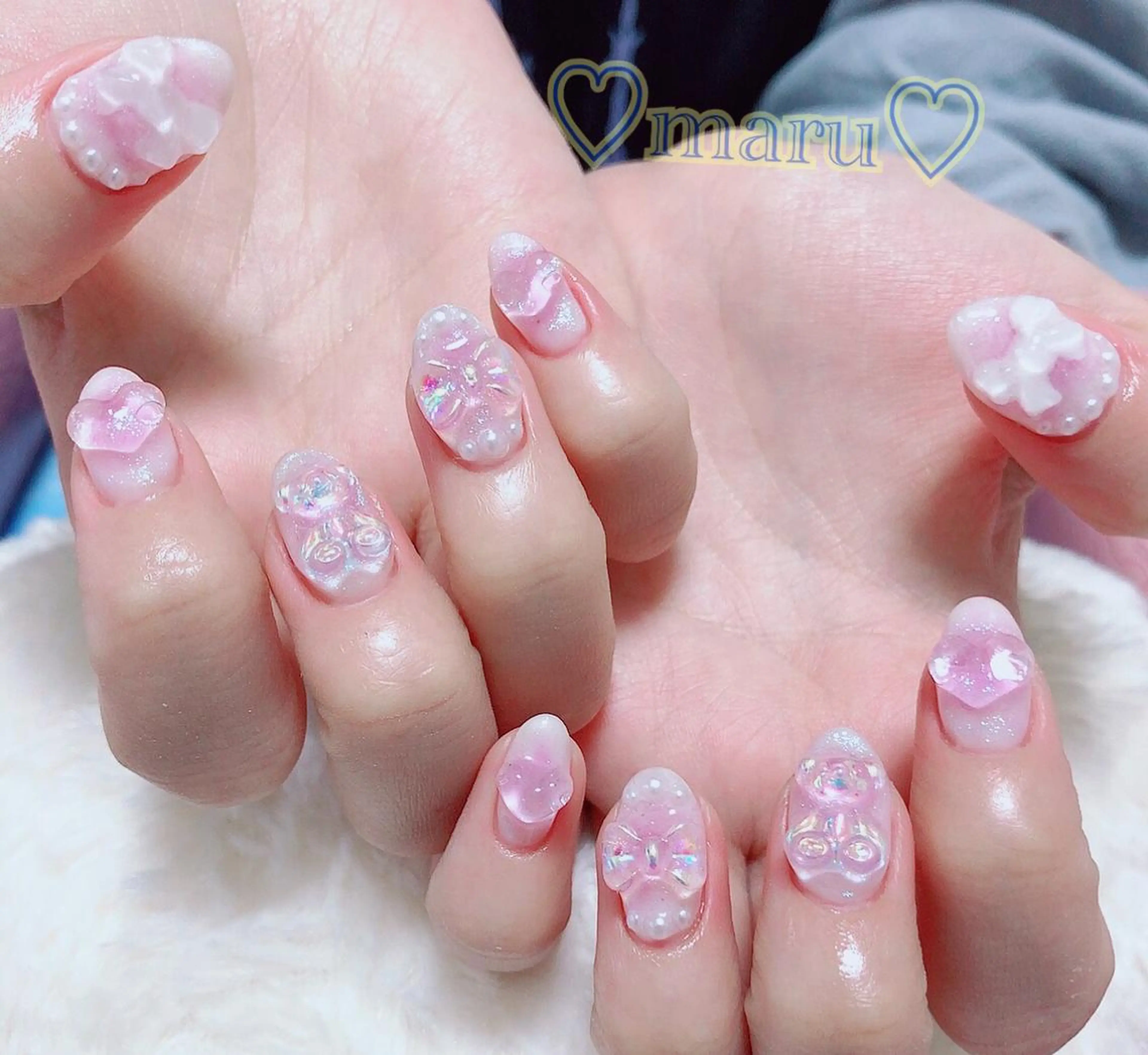 ネイル ハンドネイル フットネイル まるみ ♡のネイルデザイン