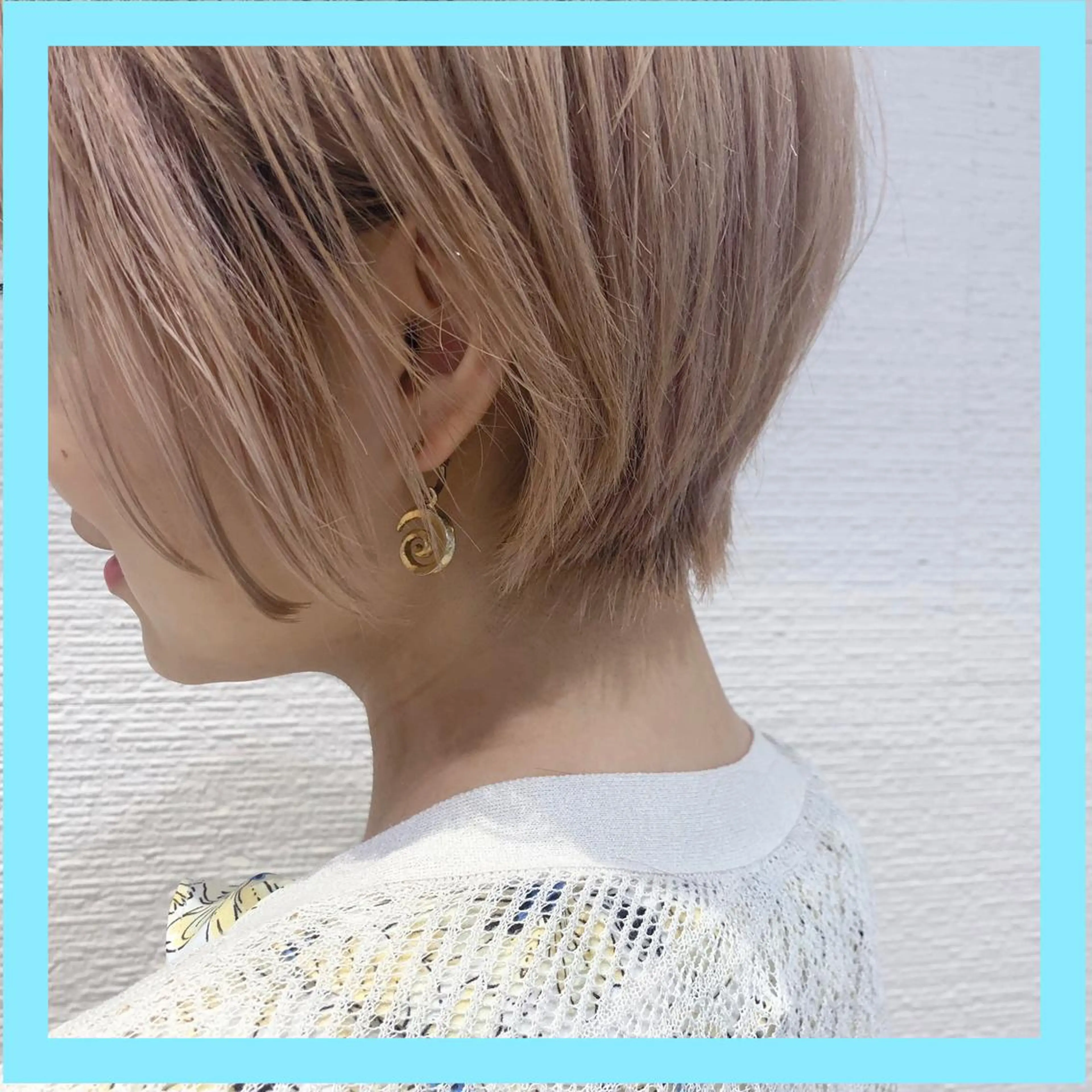 ショート カラー ショート/ボブ/ 白髪ぼかし/しんやのヘアスタイル