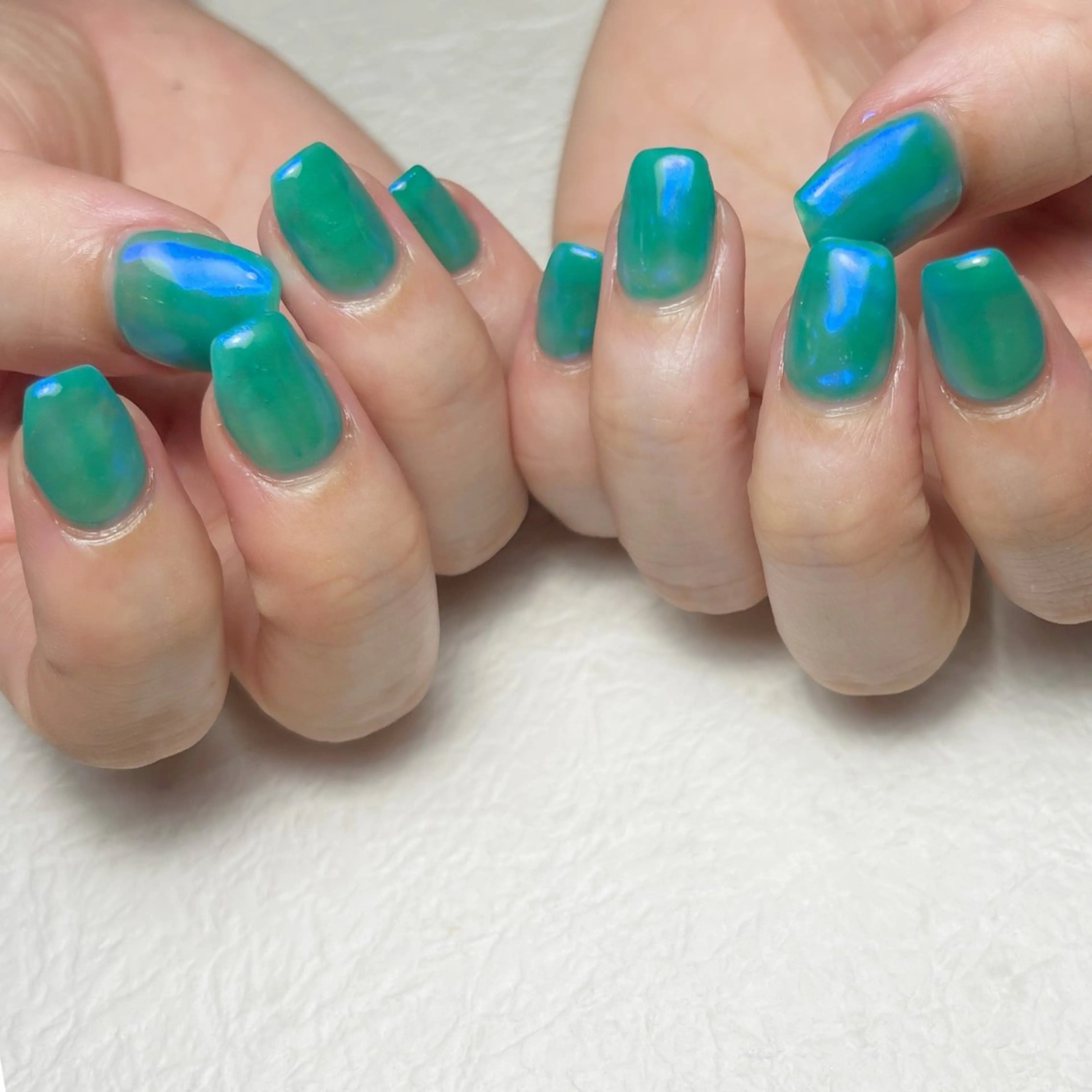 ネイル オーロラネイル ミラーネイル m. akiのネイルデザイン