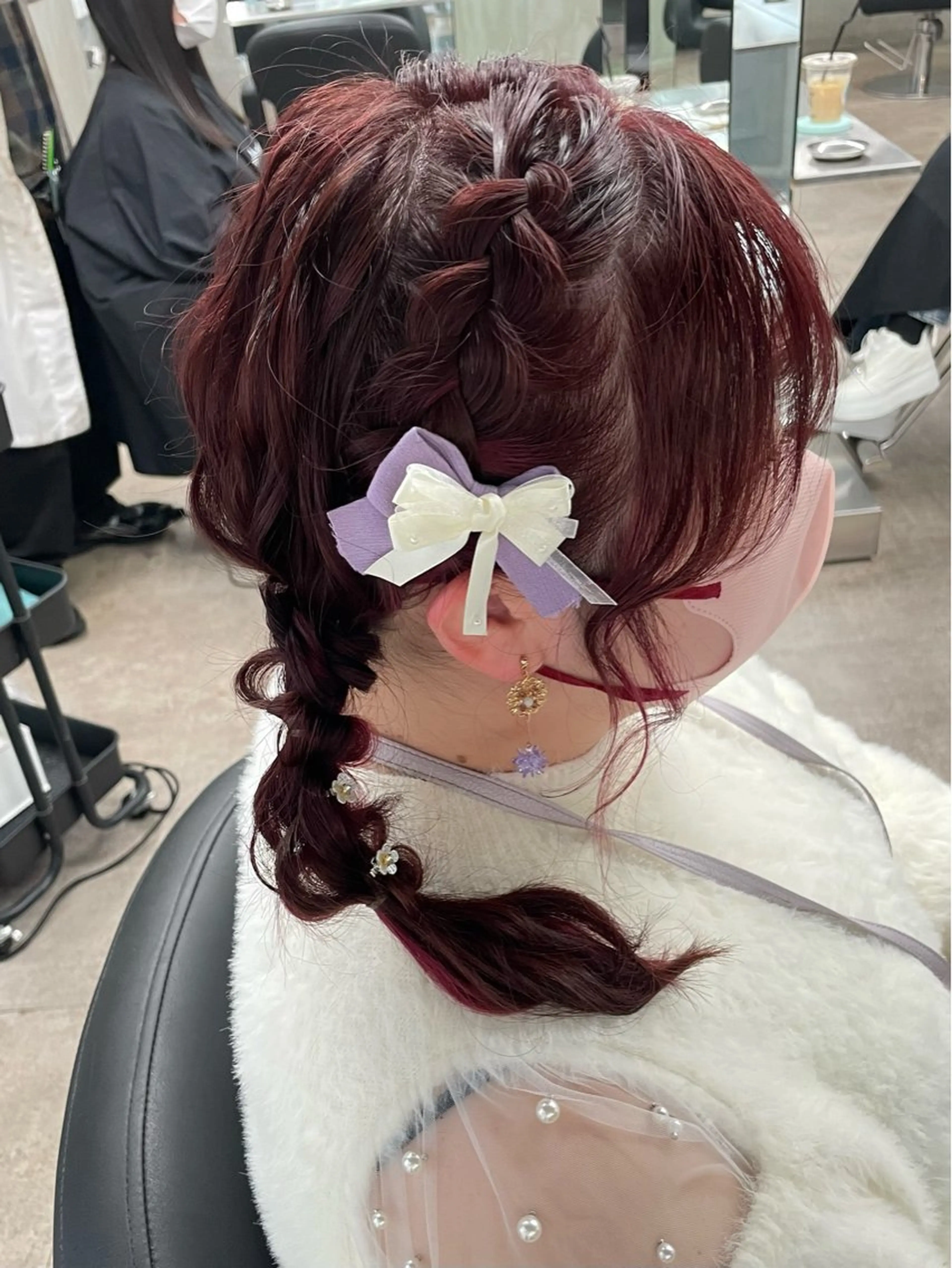 ヘアアレンジ ヘアセット 速水 ゆきののヘアスタイル