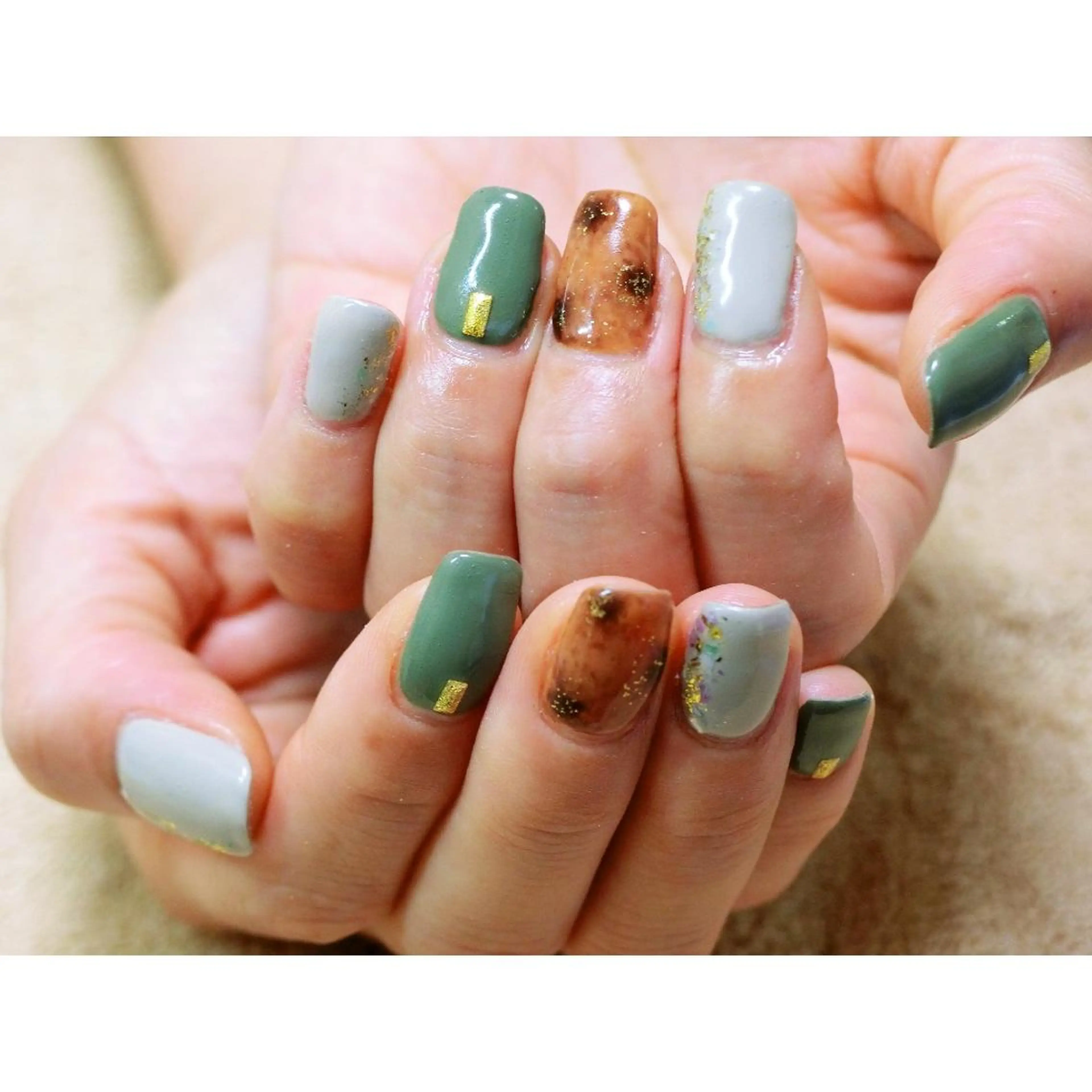 ネイル 痛ネイル/ワンホン/ フィルイン/長さだしのネイルデザイン