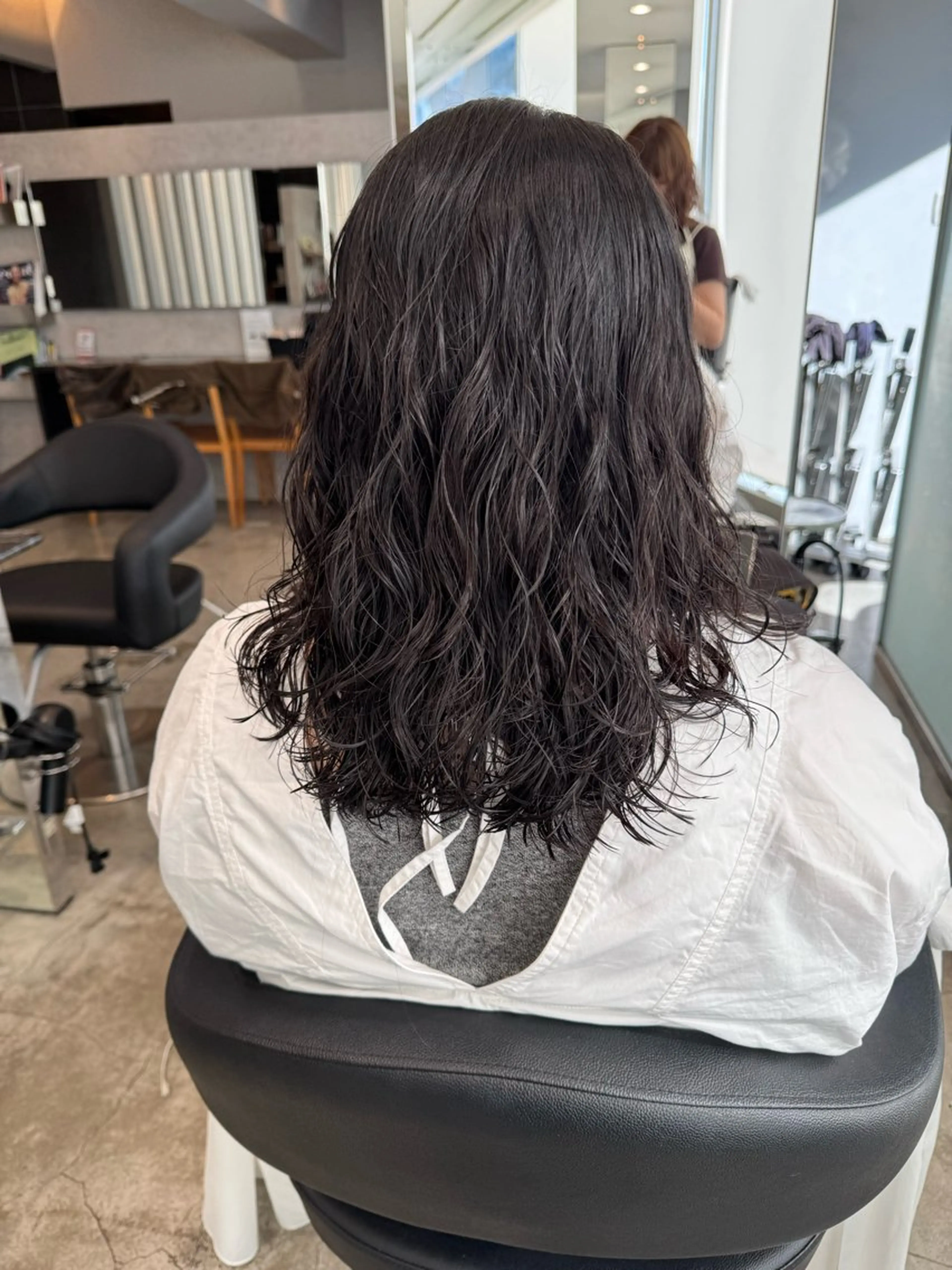 セミロング パーマ くせ毛風パーマ🪡 hikariのヘアスタイル