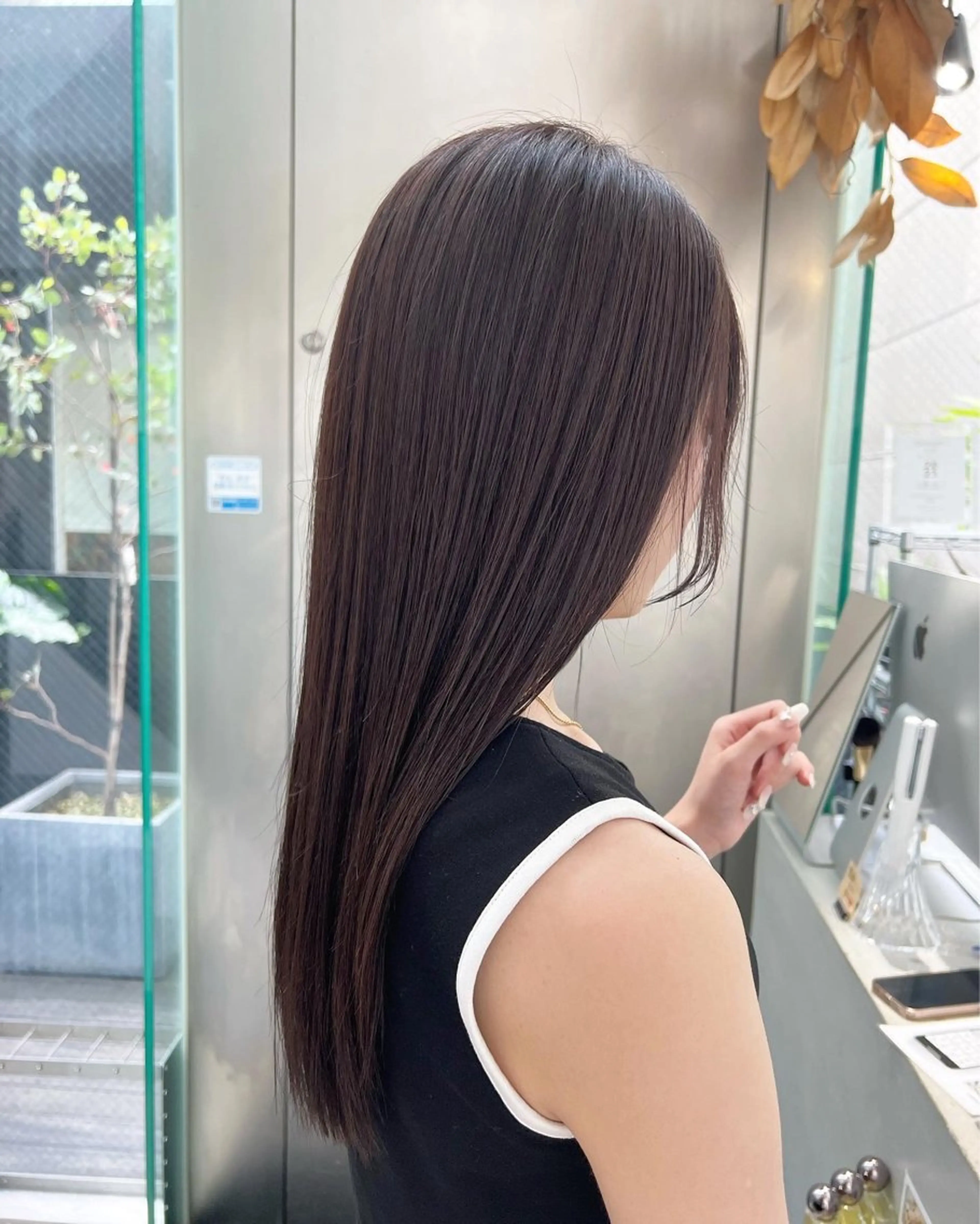 【初回平日限定⭐️ミニモ学割】カット+カラー+2stepトリートメント［カラー/韓国/髪質改善/福岡/天神］の写真