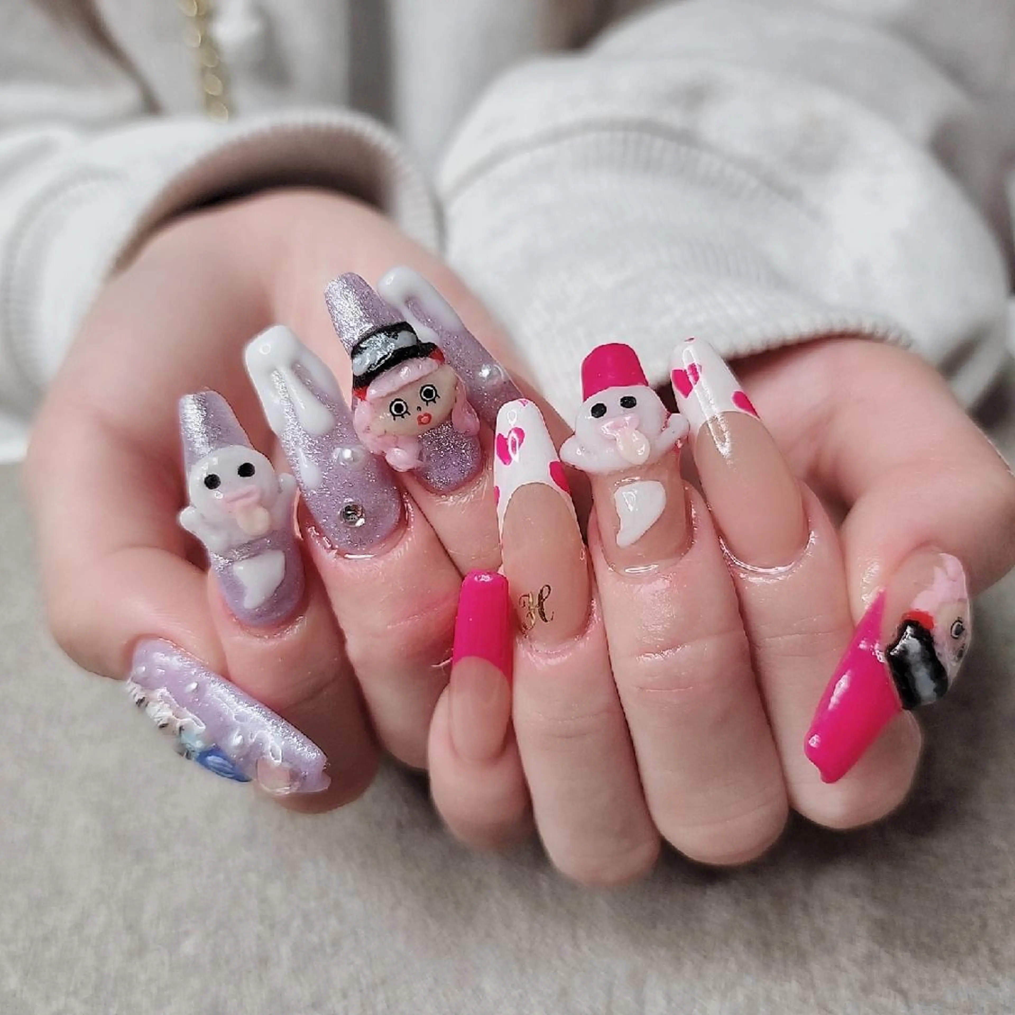 ロング mamo nailのネイルデザイン