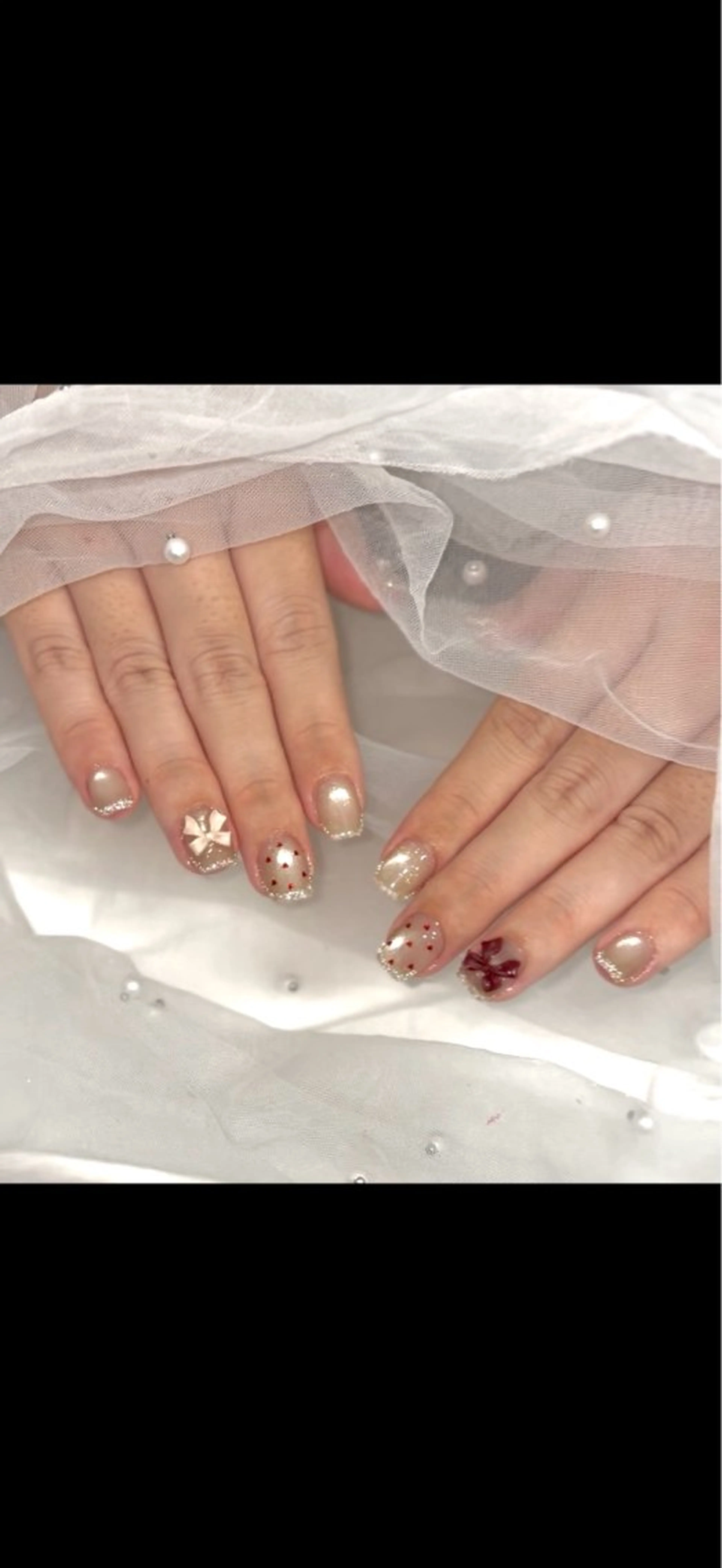 ネイル ガーリー 持ち込み Total Beauty Salon  Bear所属・Salon Bear Chiiのネイルデザイン