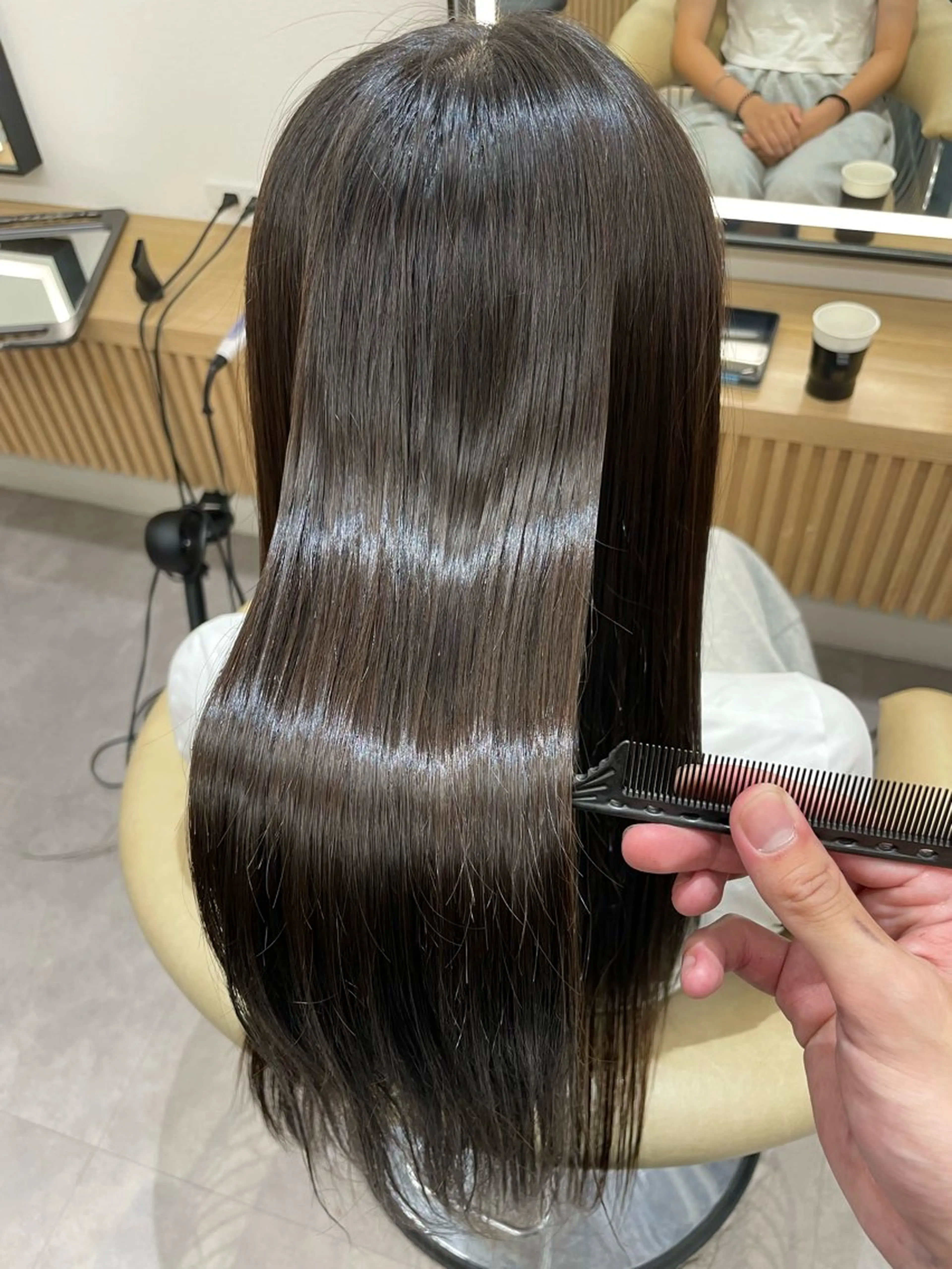 ロング カラー パーマ 縮毛矯正 ヘアカラー 縮毛矯正 ボブ/縮毛矯正/美髪 髪質改善/大和田拓夢のヘアスタイル