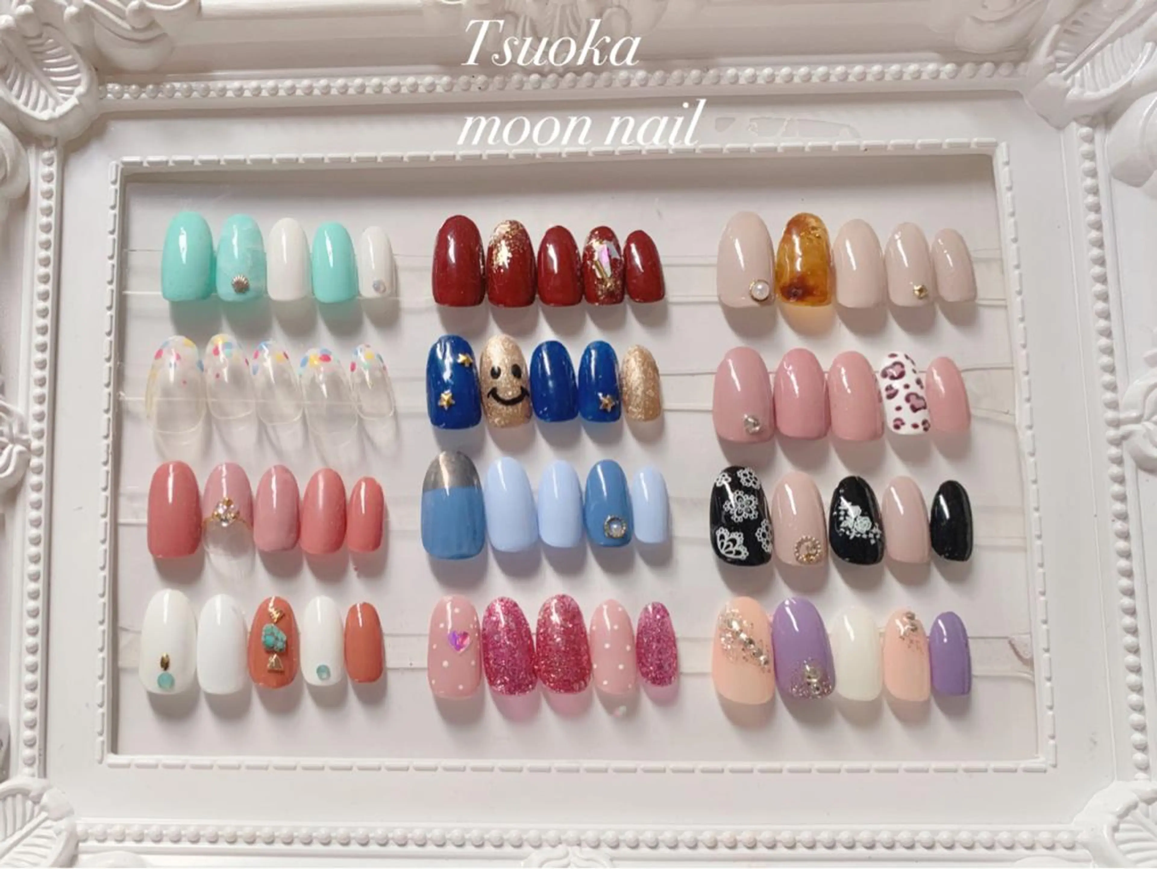 ネイル 🌙都岡 ムーンネイルのネイルデザイン