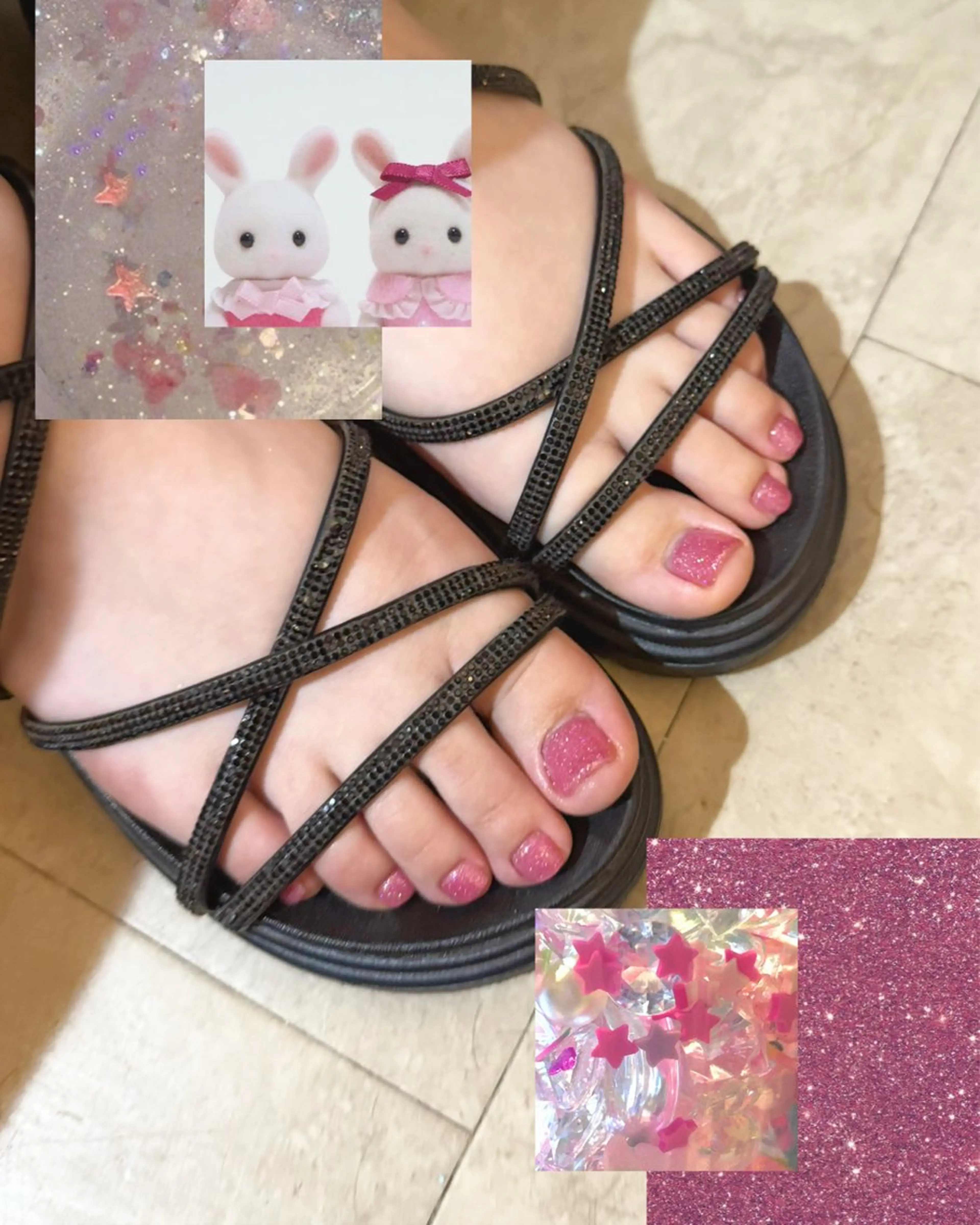 ネイル ジェルネイル キラキラネイル ピンク Angelique 田中/高崎のネイルデザイン