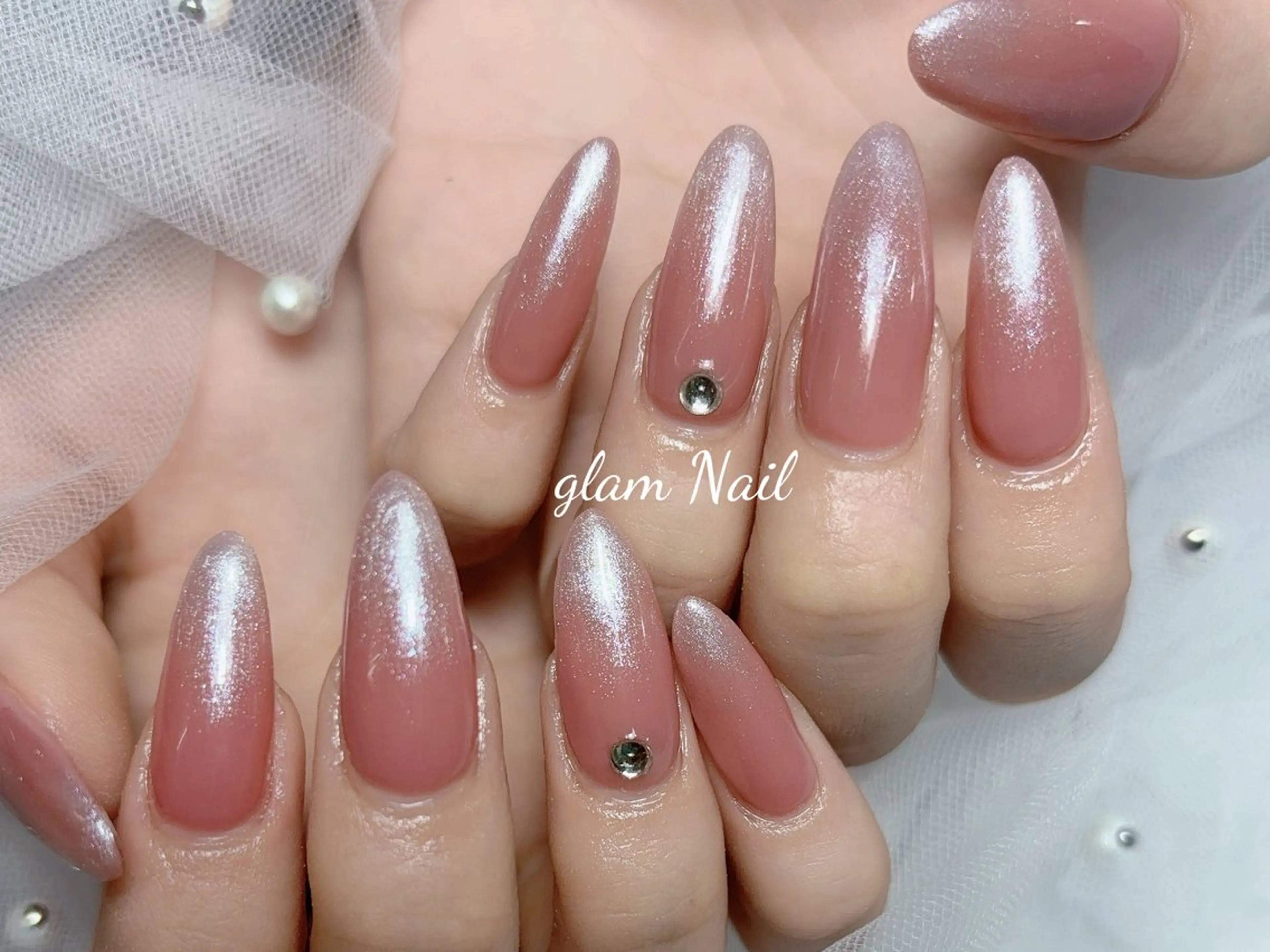 ネイル エツメ💅 長さだし🎀デザインのネイルデザイン