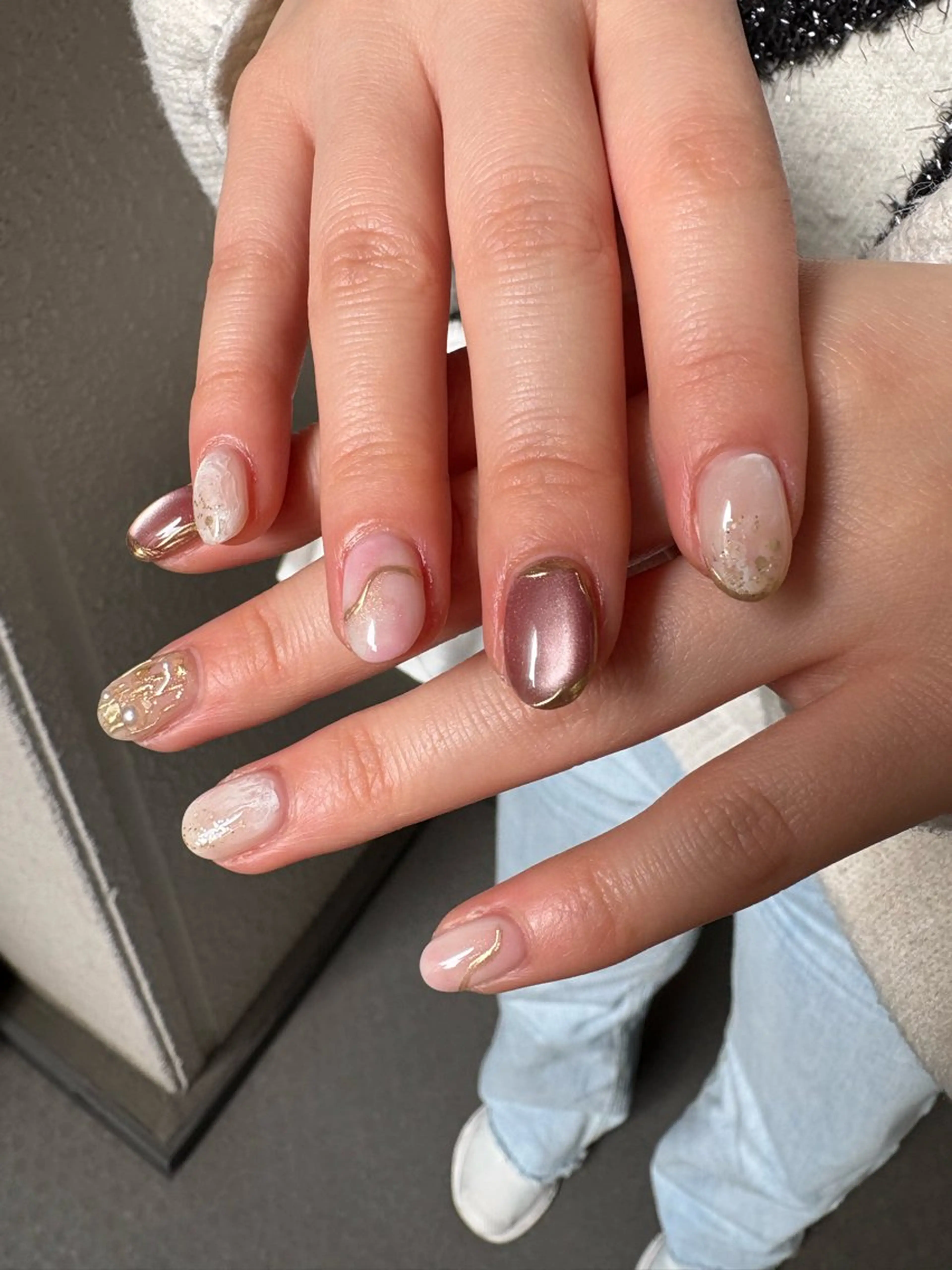 ネイル ハンドネイル Lea nail所属・五十部 瞳子 パラジェルのネイルデザイン