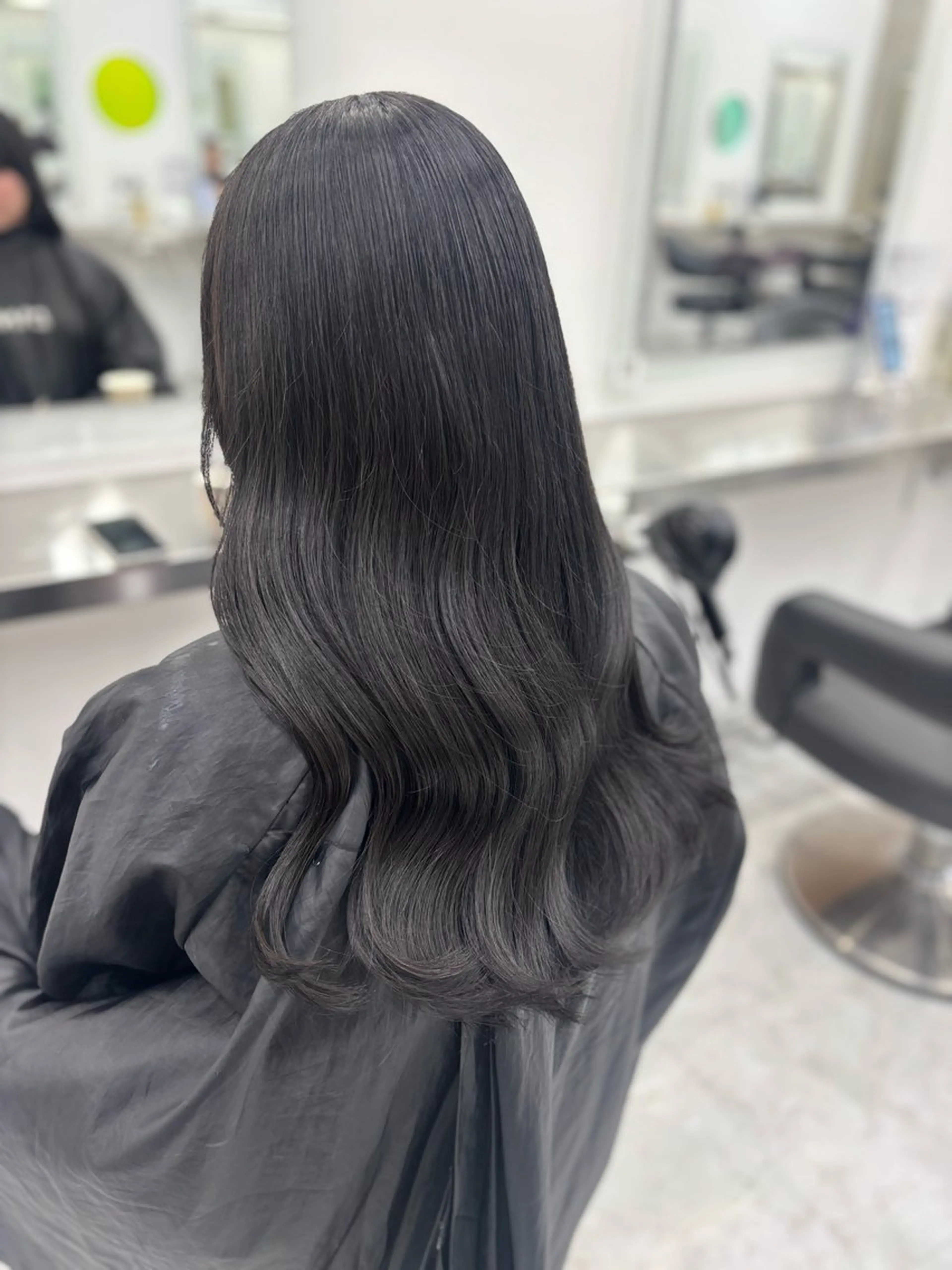 ロング カラー カット ヘアカラー 韓国風暗髪ヘア🤍 🫧MIREIのヘアスタイル