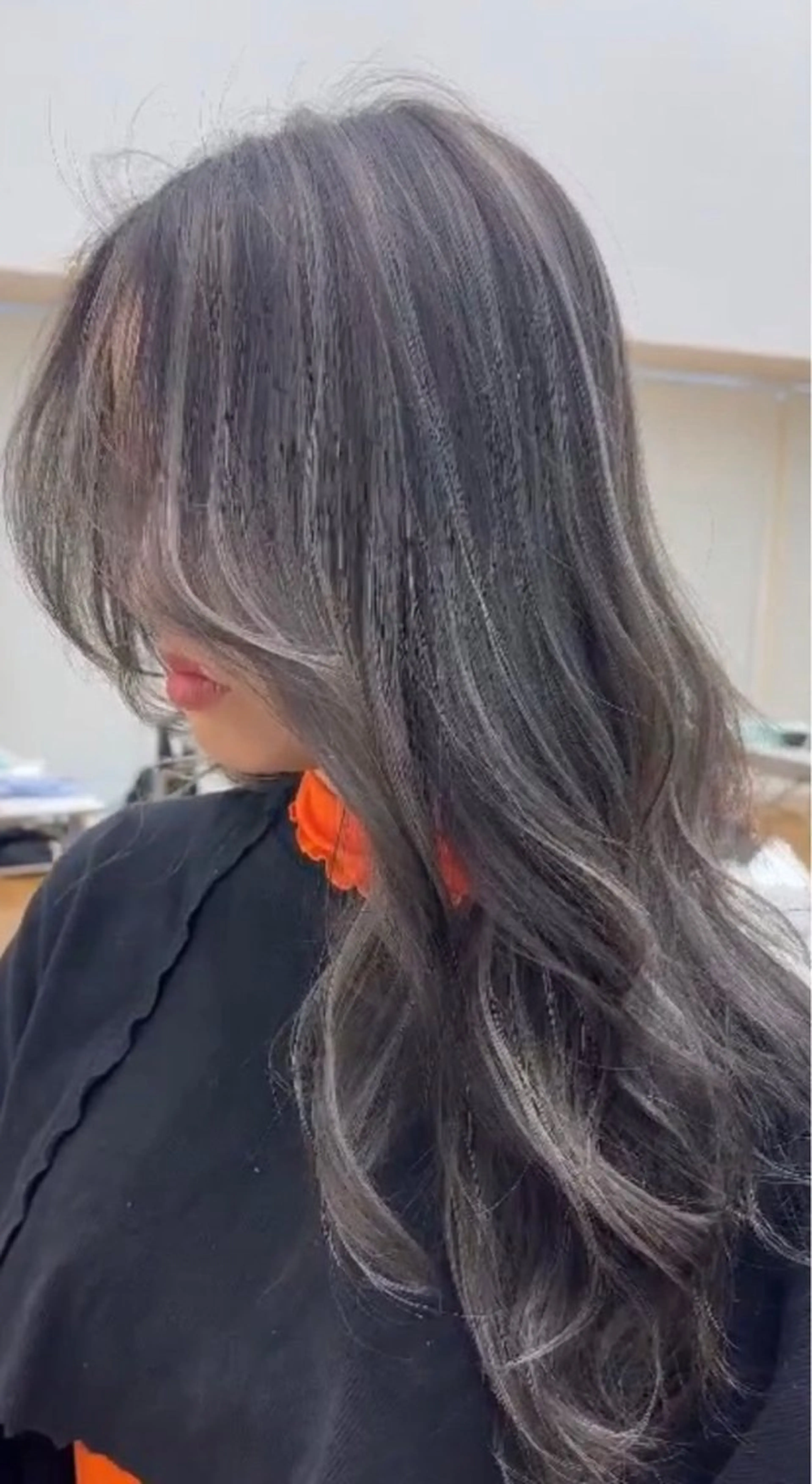 ロング ハイライト 似合わせカット/ 韓国カラー/まや🦋のヘアスタイル