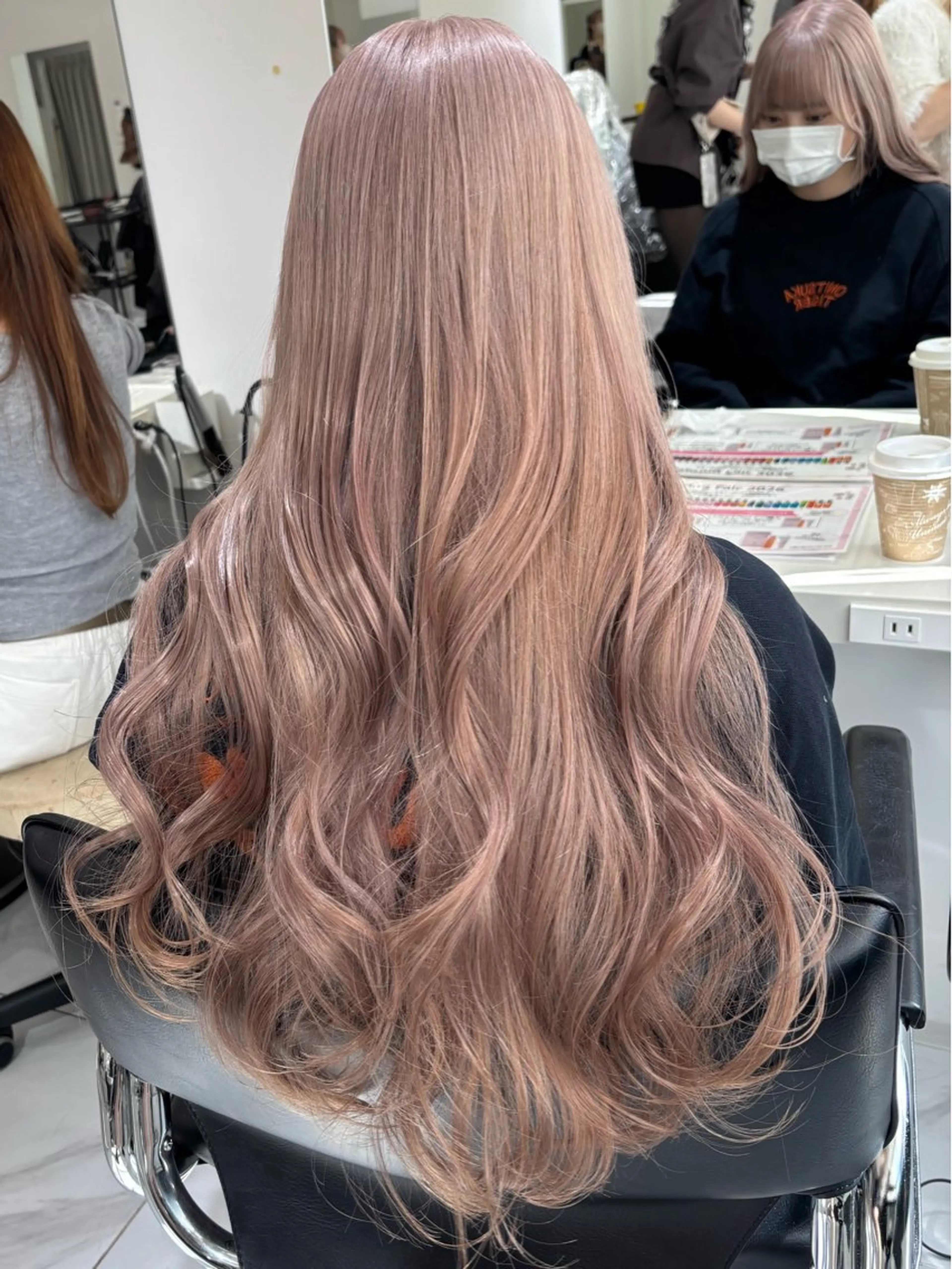 ロング カラー ブリーチ ヘアカラー トリートメント 🩶大人韓国ヘア 渋谷/Satsukiのヘアスタイル