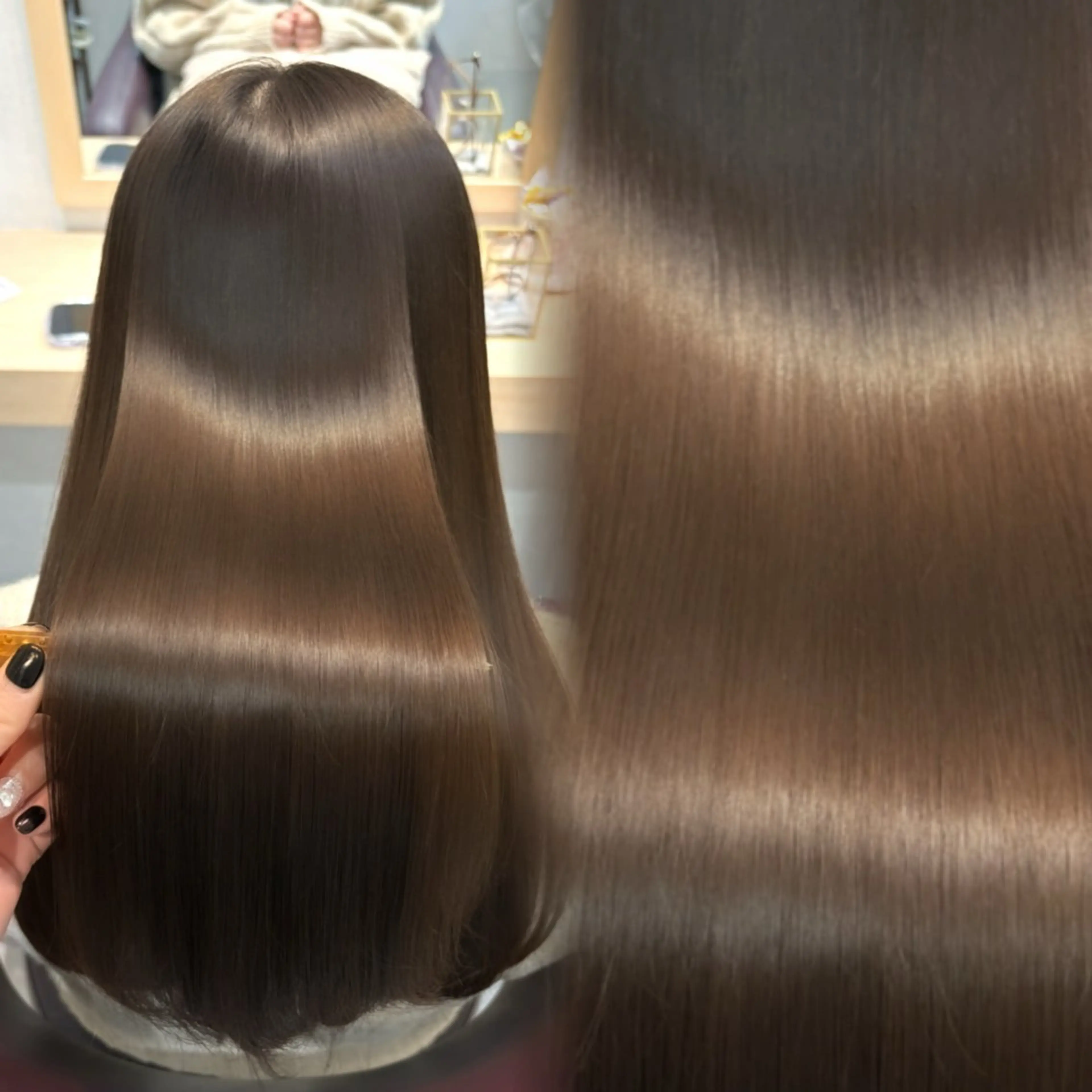 ロング カラー パーマ 透明感/チョコカラー 💍TAMA💍のヘアスタイル