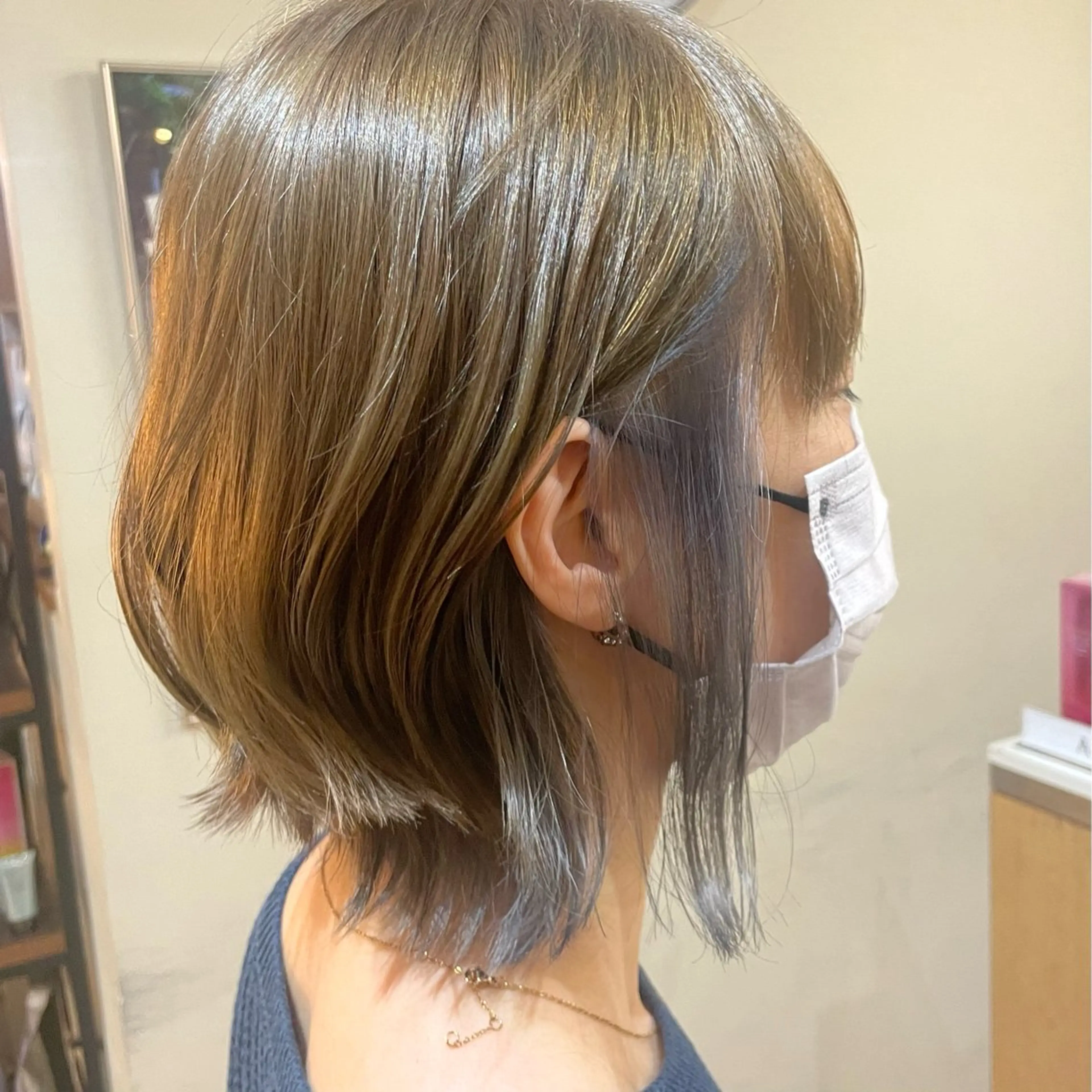 カラー ブルーカラー ブラウンカラー ブルージュ インナーカラー YOHA HAIR PARTNER【ヨハ ヘア パートナー】所属・山本 かずなのヘアスタイル