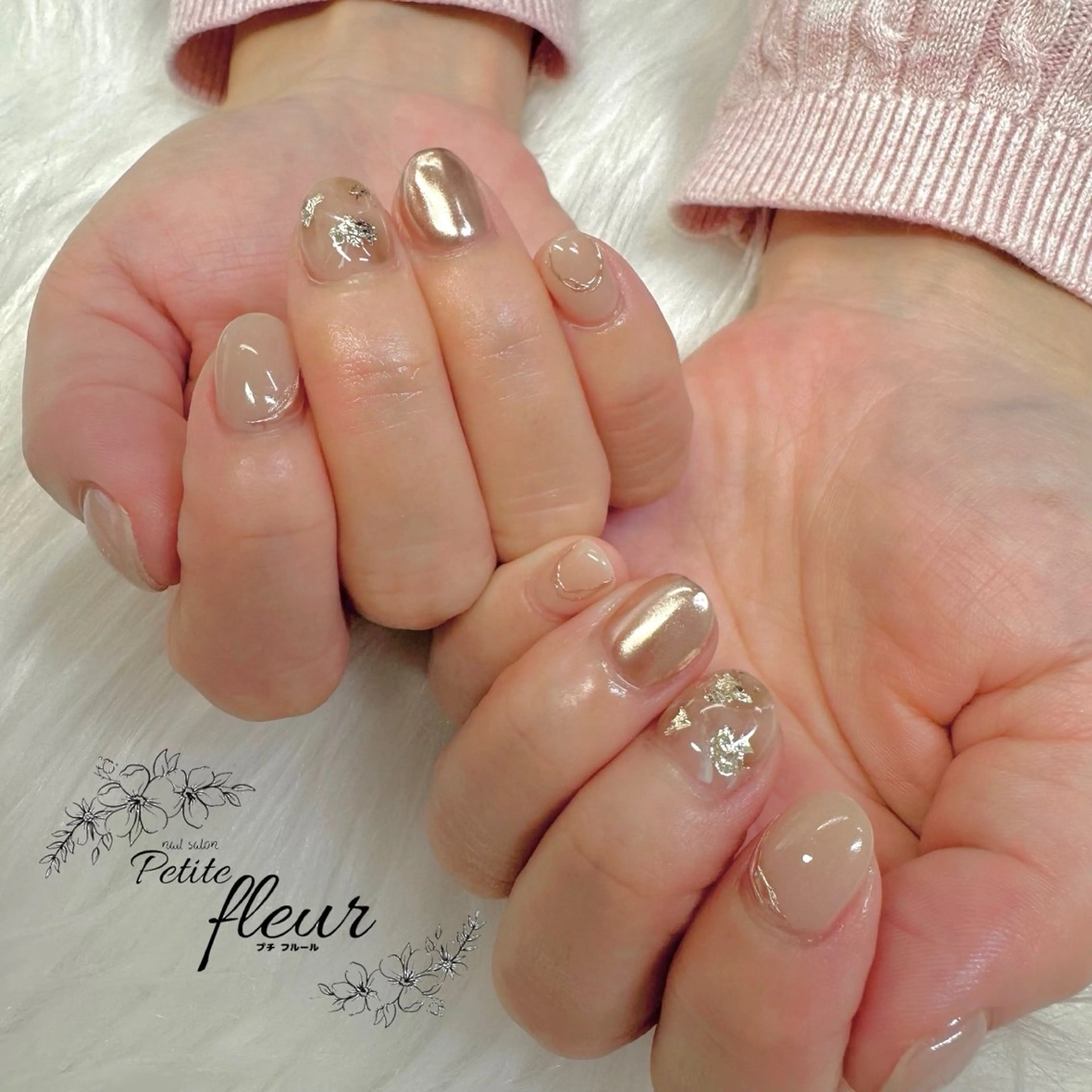 ネイル ニュアンスネイル シンプルネイル ❁⃘*。Petite fleur❁⃘*りさのネイルデザイン