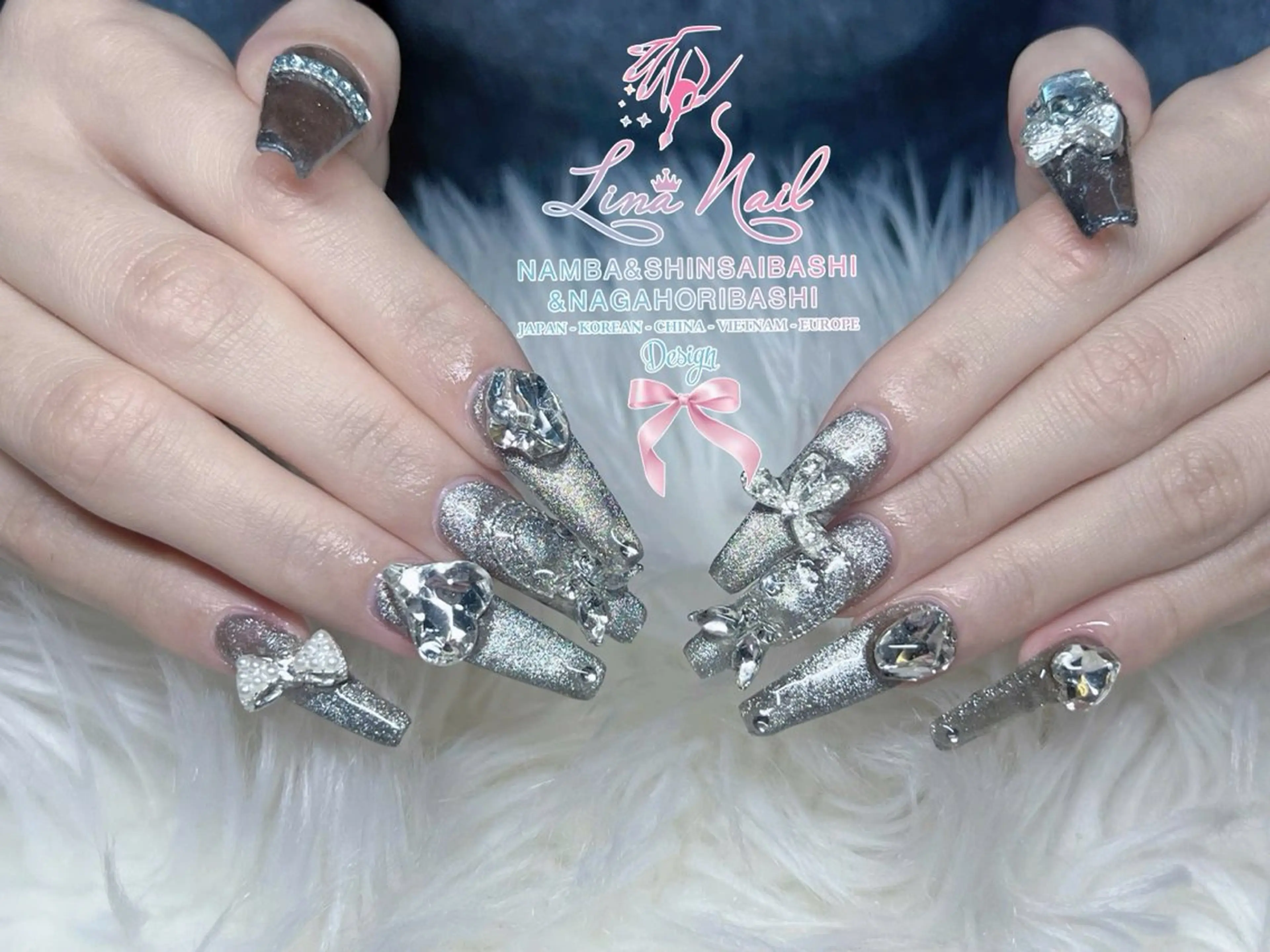 ネイル チークネイル 桜ネイル フラッシュネイル フットネイル ジェルネイル ハンドネイル ７９LINA NAIL 心斎橋店所属・リナネイル アメ村心斎橋店のネイルデザイン