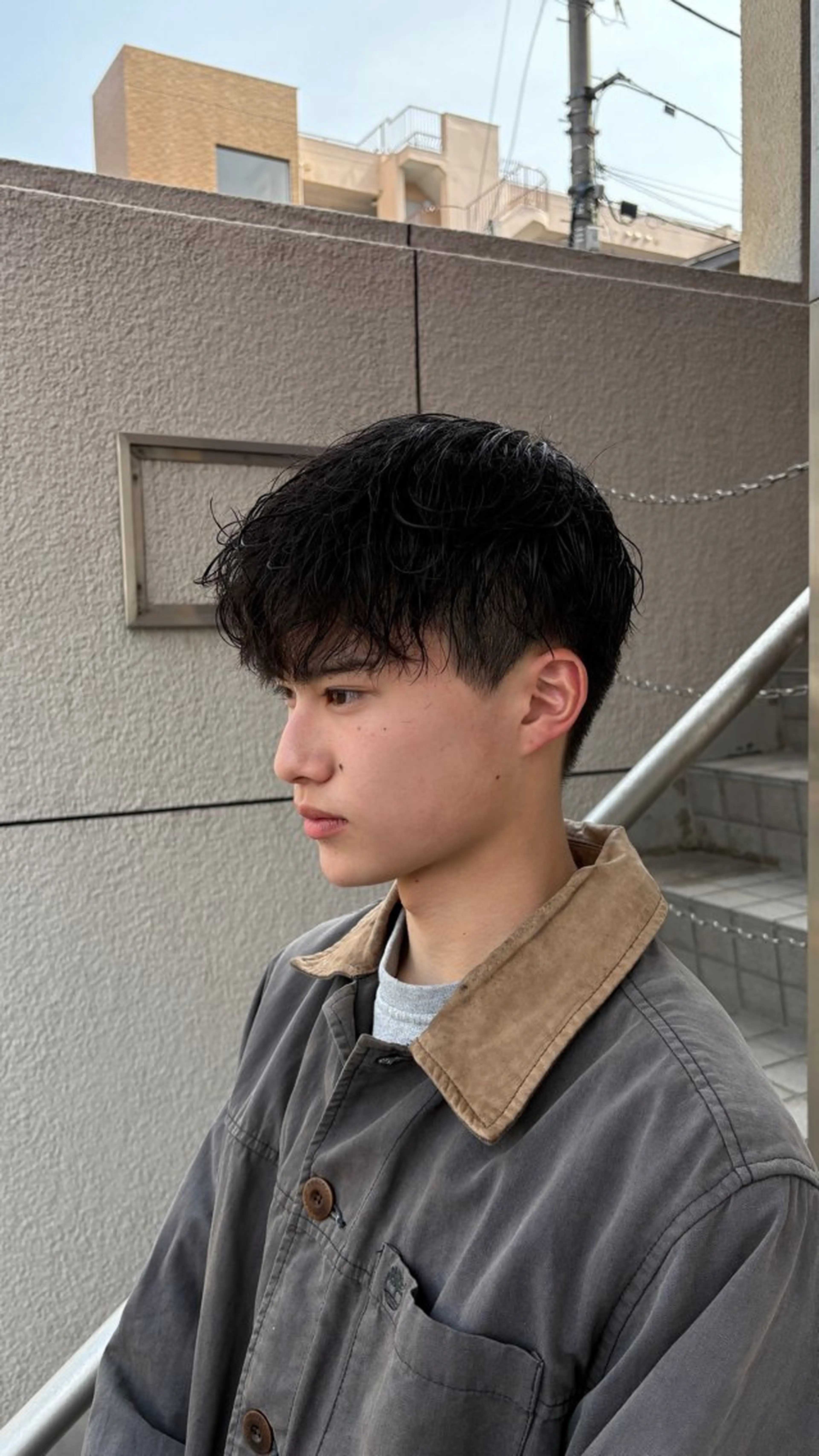 メンズ パーマ hair make MUI所属・ひらの ももかのヘアスタイル