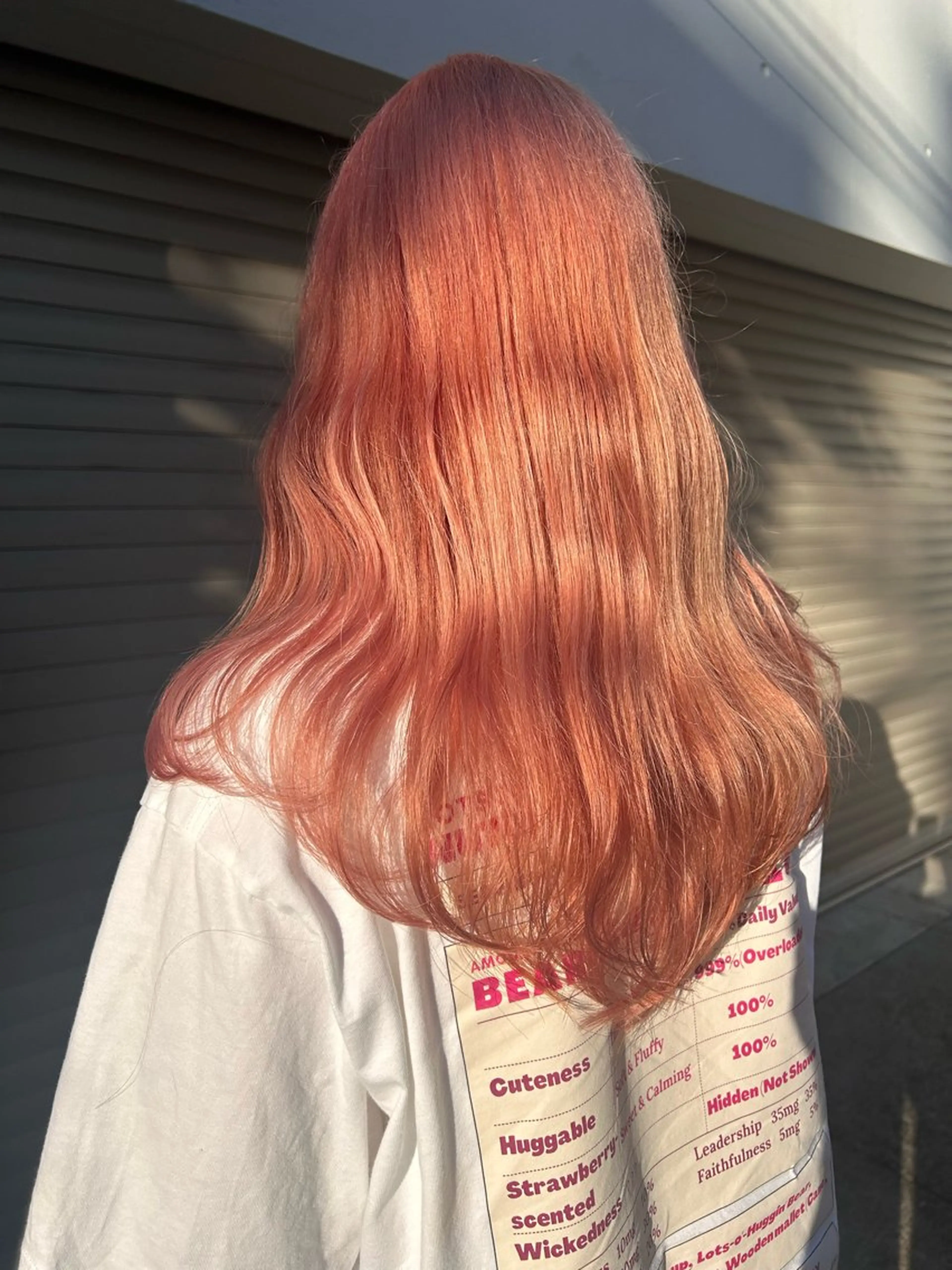 ロング カラー ヘアアレンジ ブリーチ ハイトーンカラー ピンクカラー シアーピンク お任せヘア☘️☘️ 及川渚のヘアスタイル