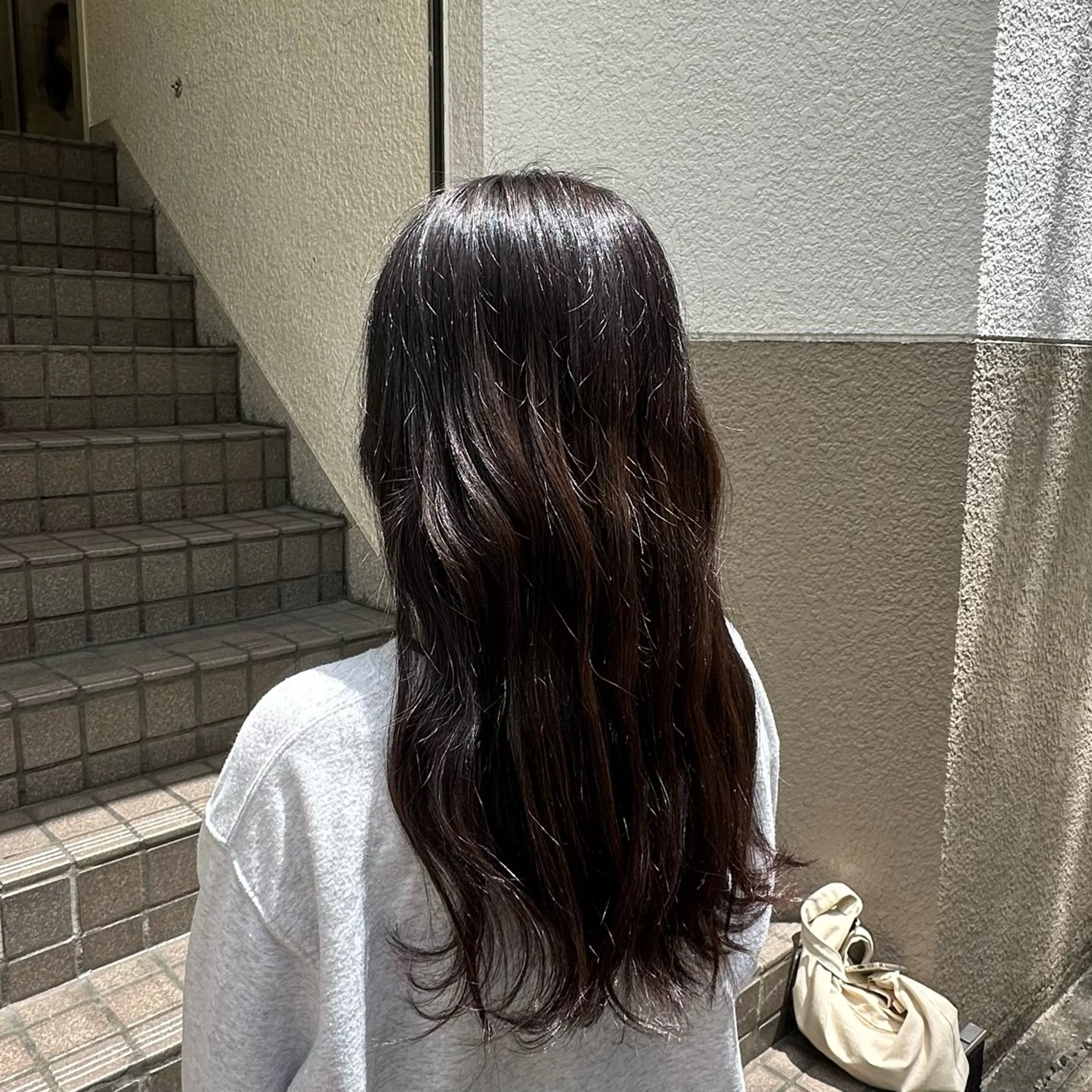 ロング カラー 田中 汰知のヘアスタイル
