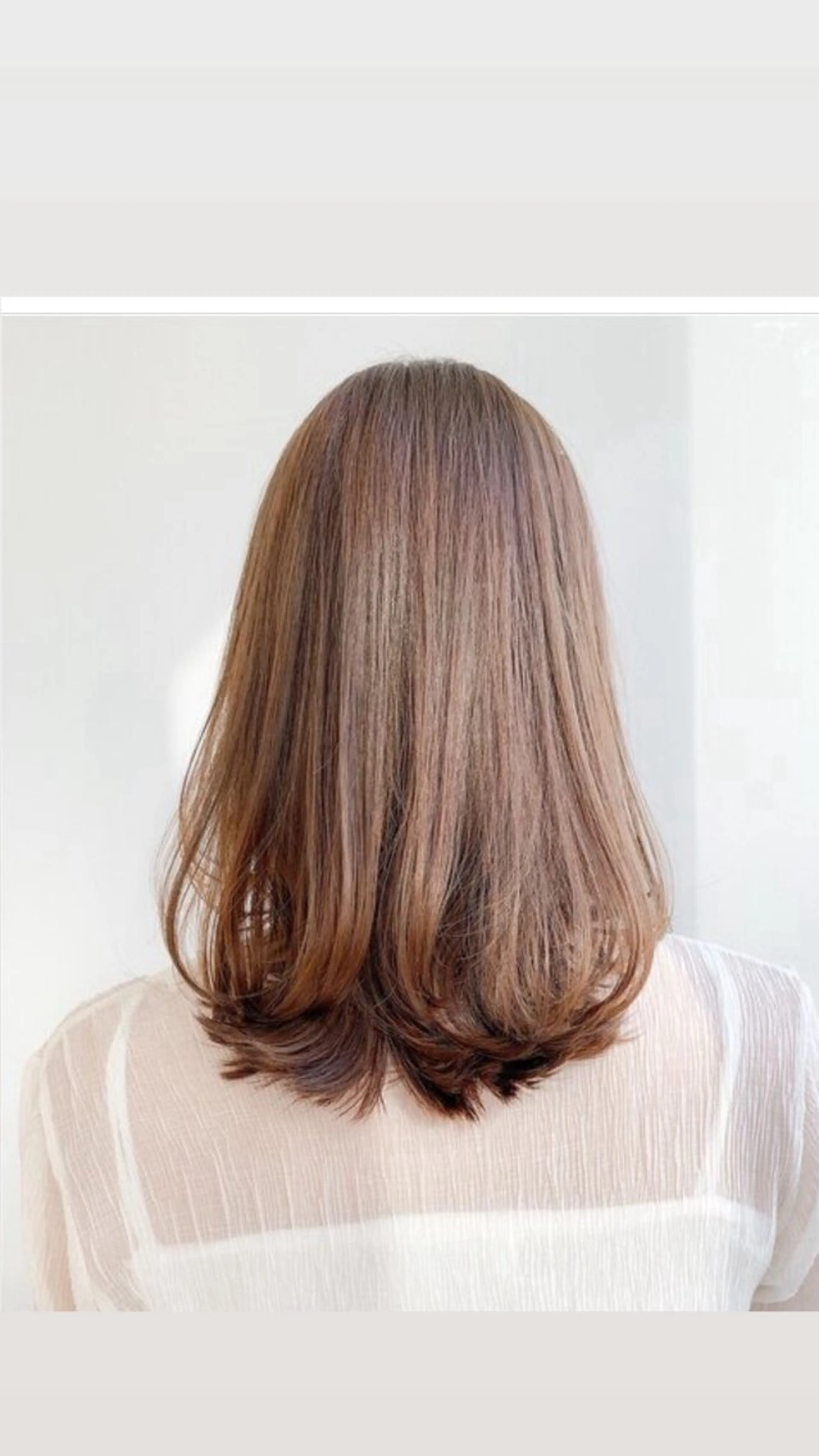 セミロング カラー ヘアカラー ヘッドスパ 透明感カラー🦋艶髪 イヴカ💙のヘアスタイル