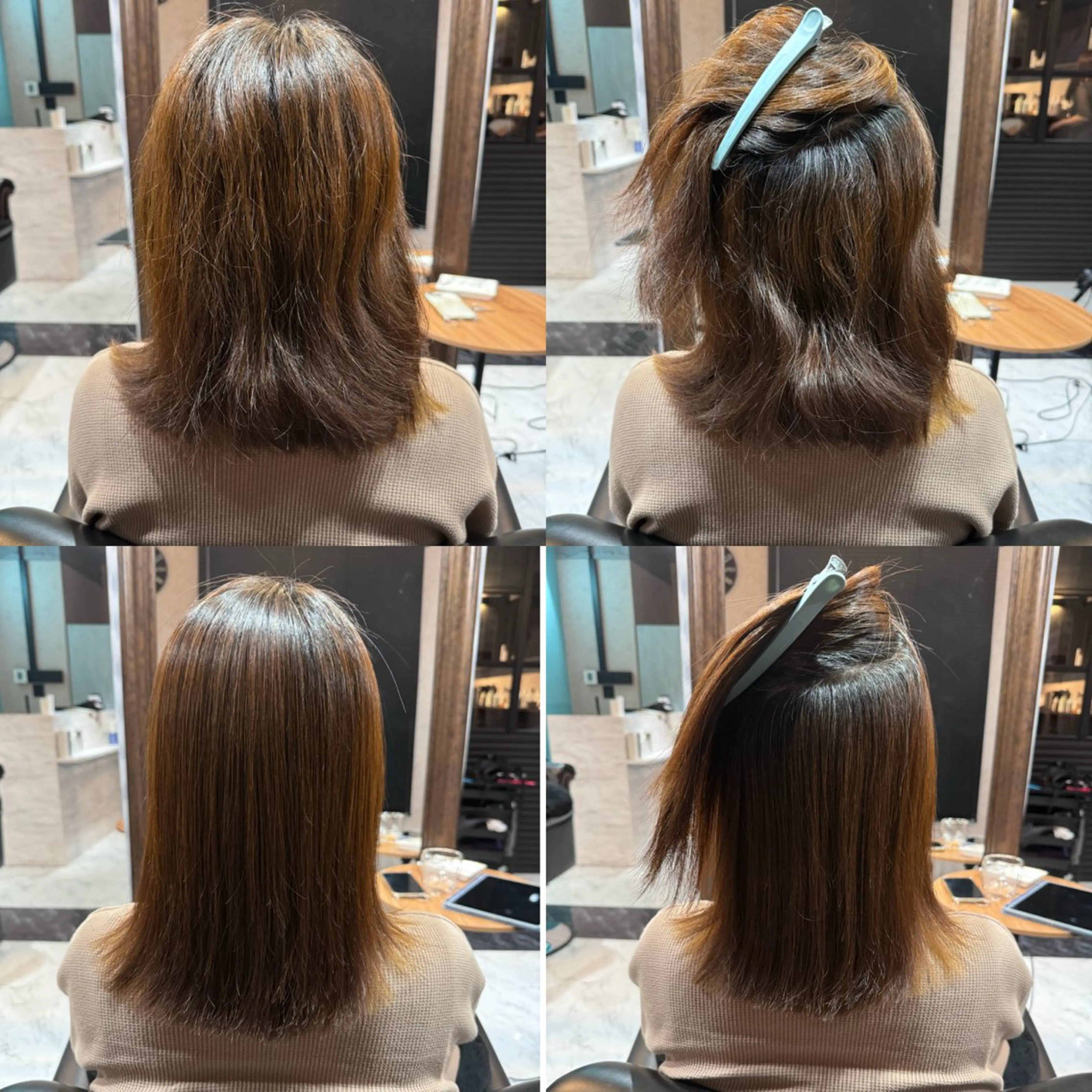 ミディアム 縮毛矯正 LuanaTOKYO 都築佑汰のヘアスタイル