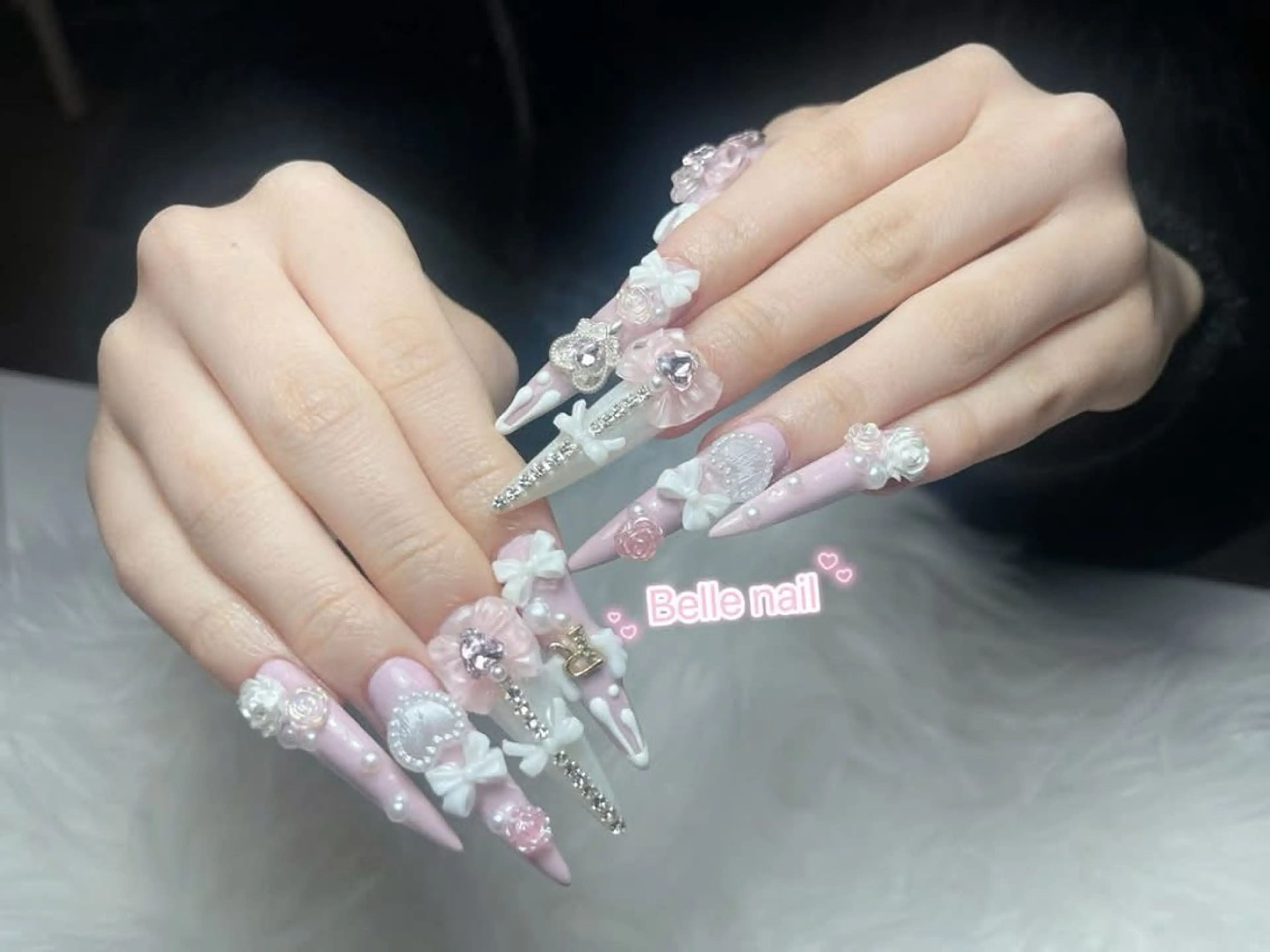 ネイル ボルドー チークネイル 長さ出し フレンチネイル ジェルネイル ハンドネイル アンアンBelle Nail Salonのネイルデザイン