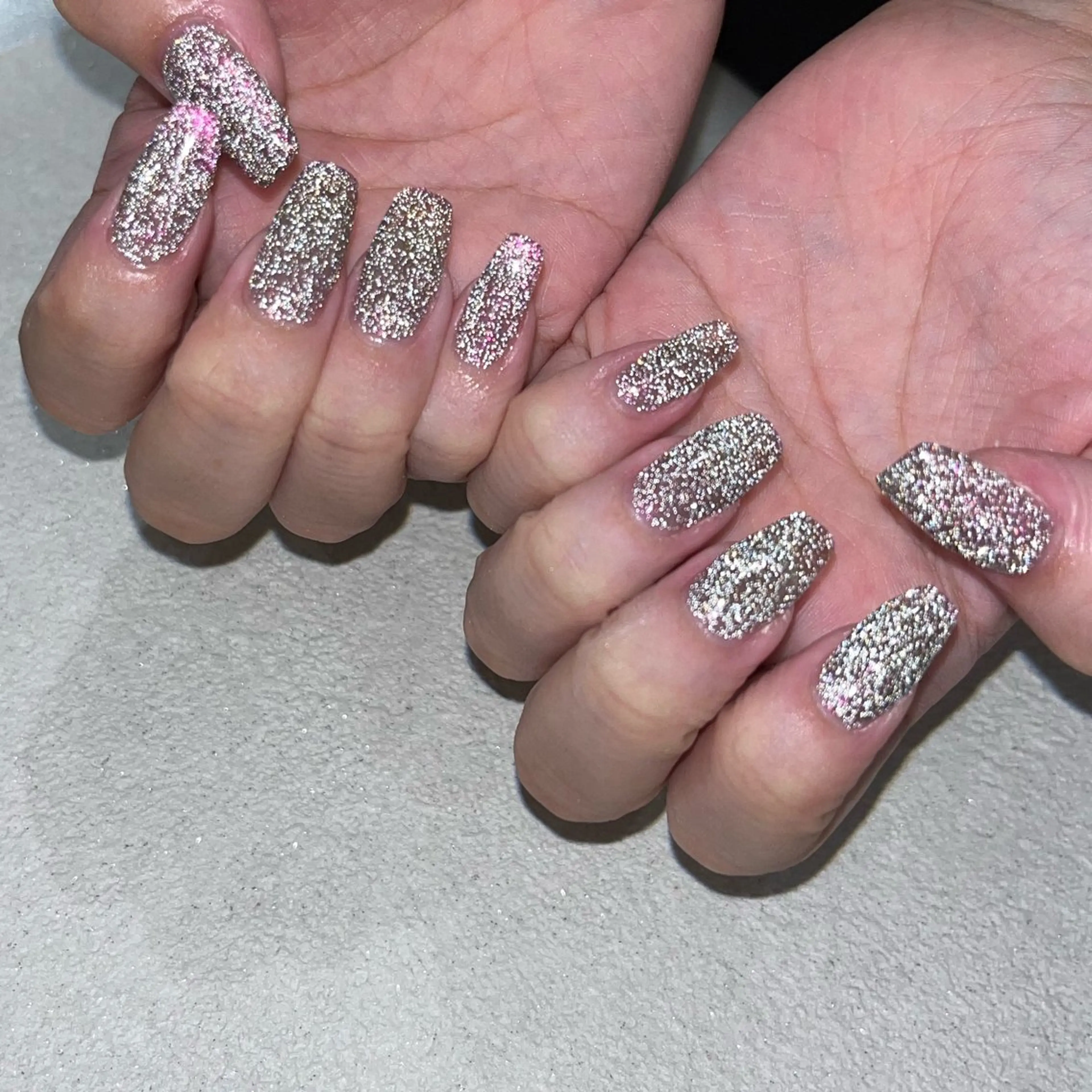 ネイル マグネットネイル ピンク ネイルチップ manami プルミエール錦糸町店のネイルデザイン