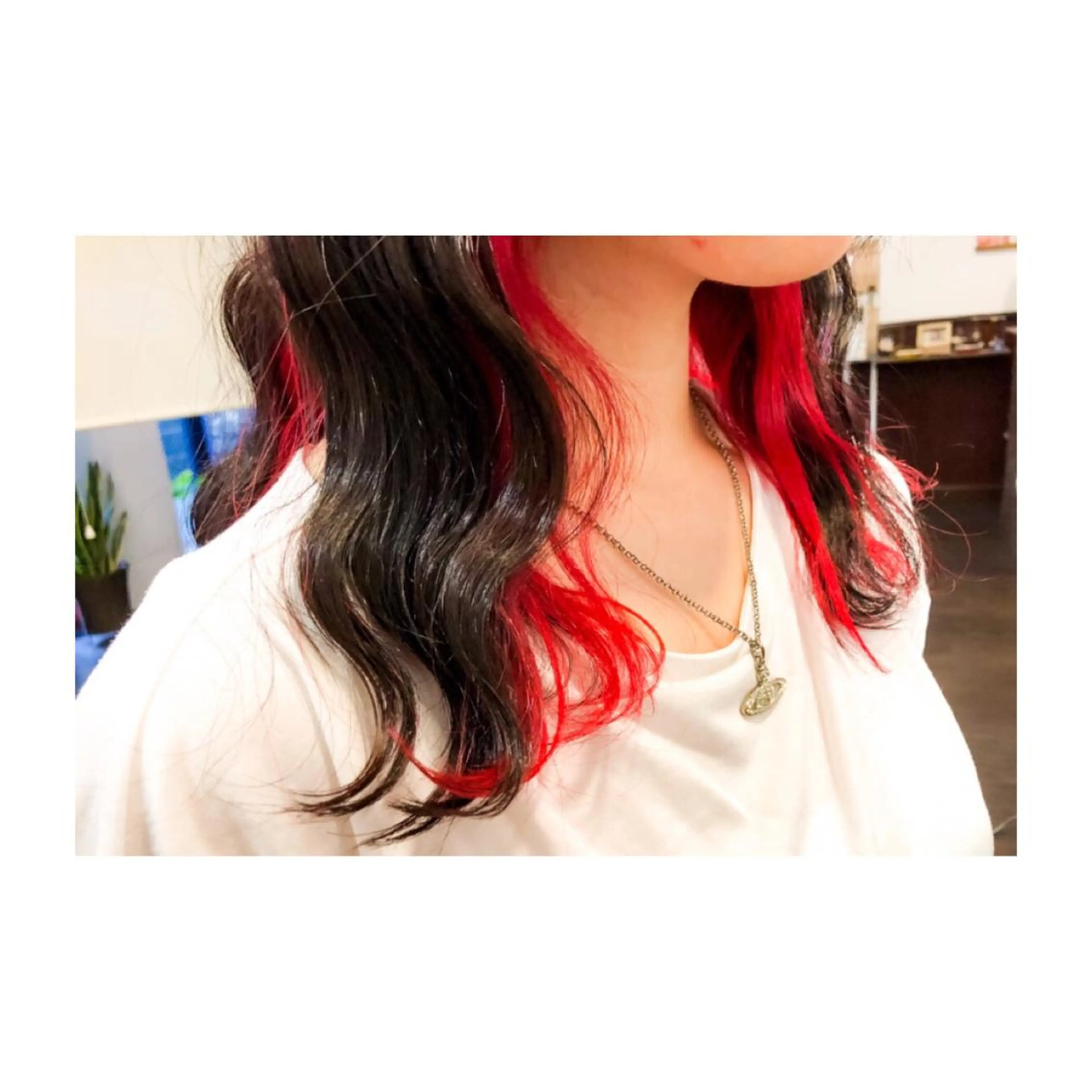 セミロング カラー インナーカラー HAIRsalon BONDS所属・山本 佳裕のヘアスタイル