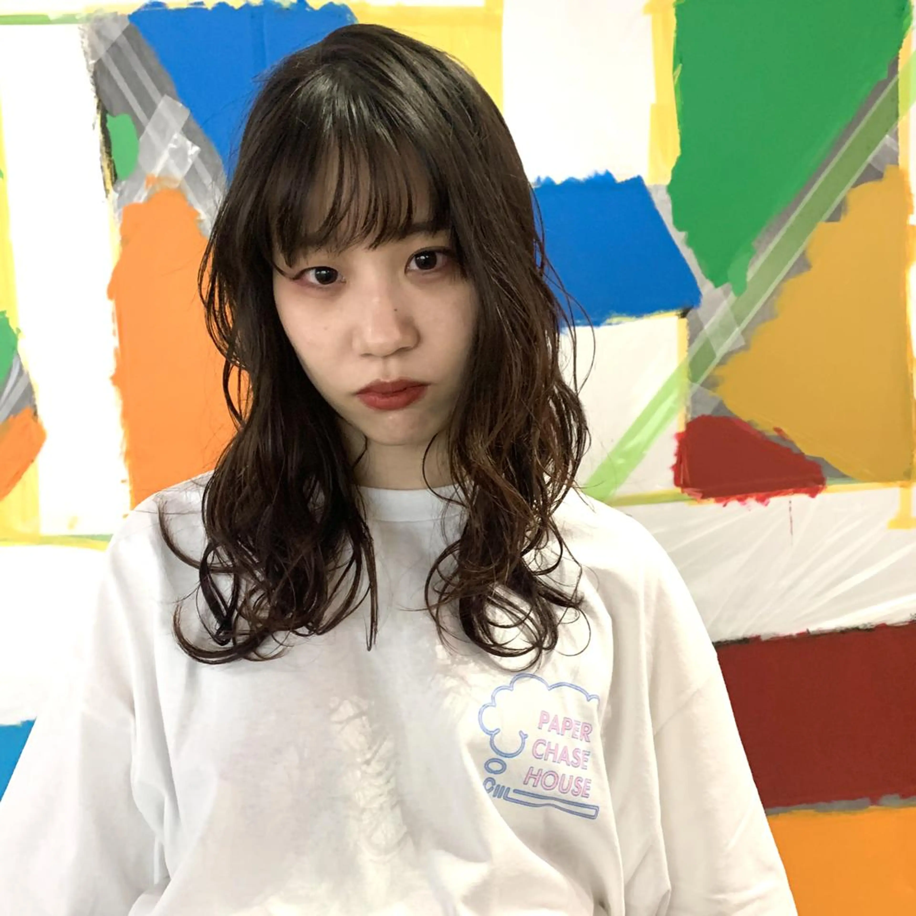 ミディアム ミディアムレイヤー レイヤーカット カット 一ノ瀬 暁のヘアスタイル