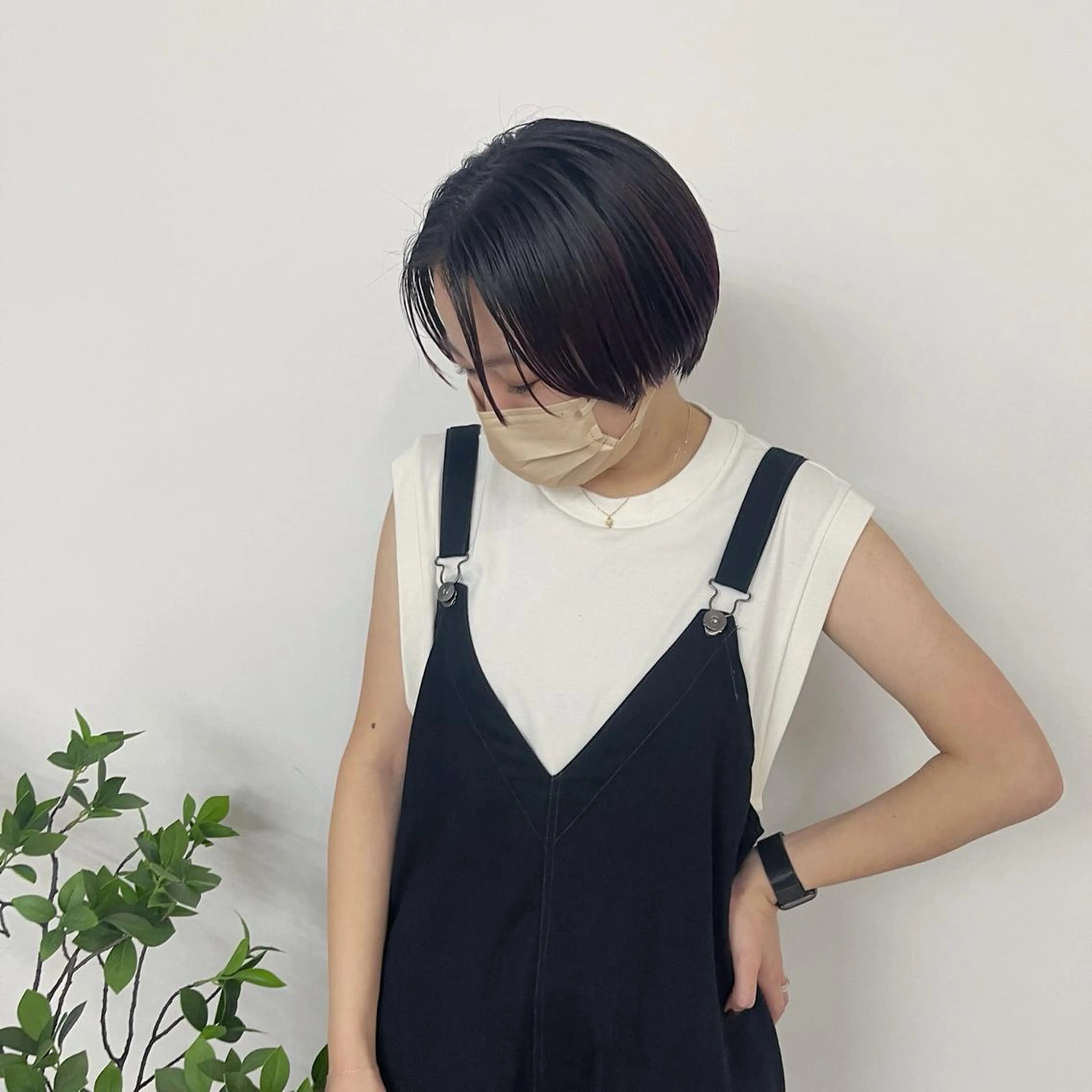 ショート 切りっぱなしボブ ワンレンボブ ショートボブ ボブ ショートヘア EMANON share salon所属・ボブ特化🍃 ANDYのヘアスタイル