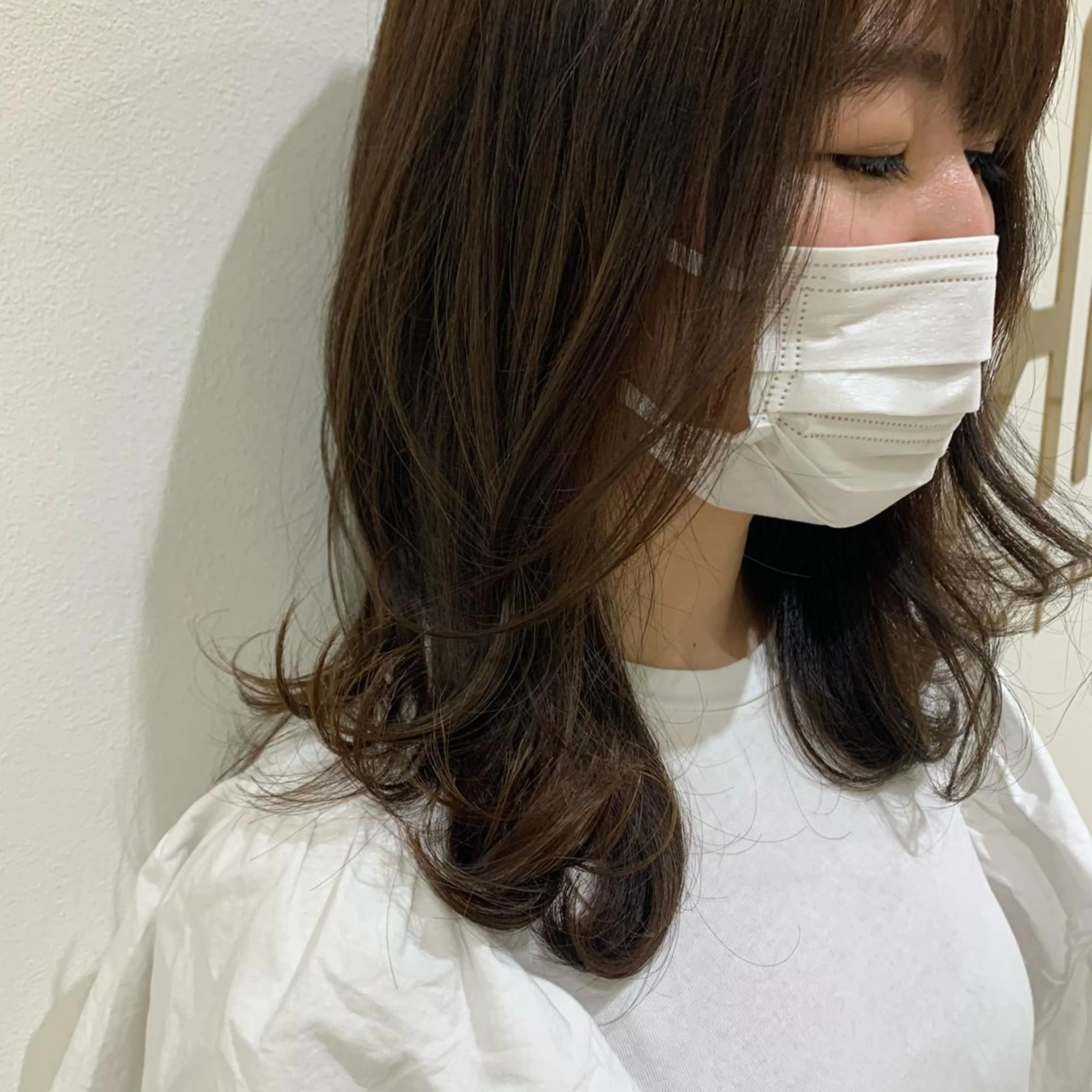 セミロング カラー 💎K-two名古屋 安田ちづる💎のヘアスタイル