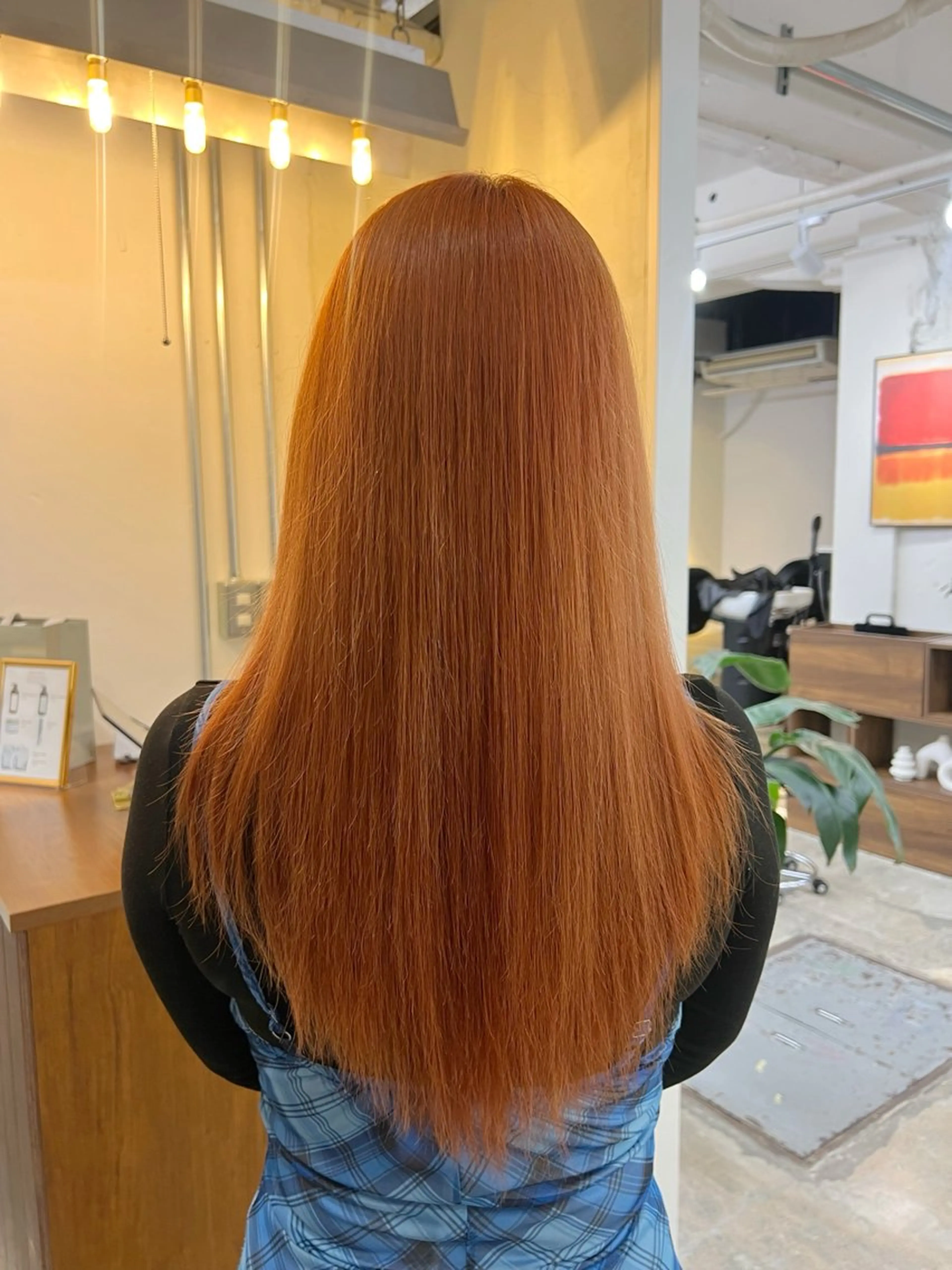 ロング カラー オレンジ 🌈🌏 Kokoネ🪐🌕のヘアスタイル