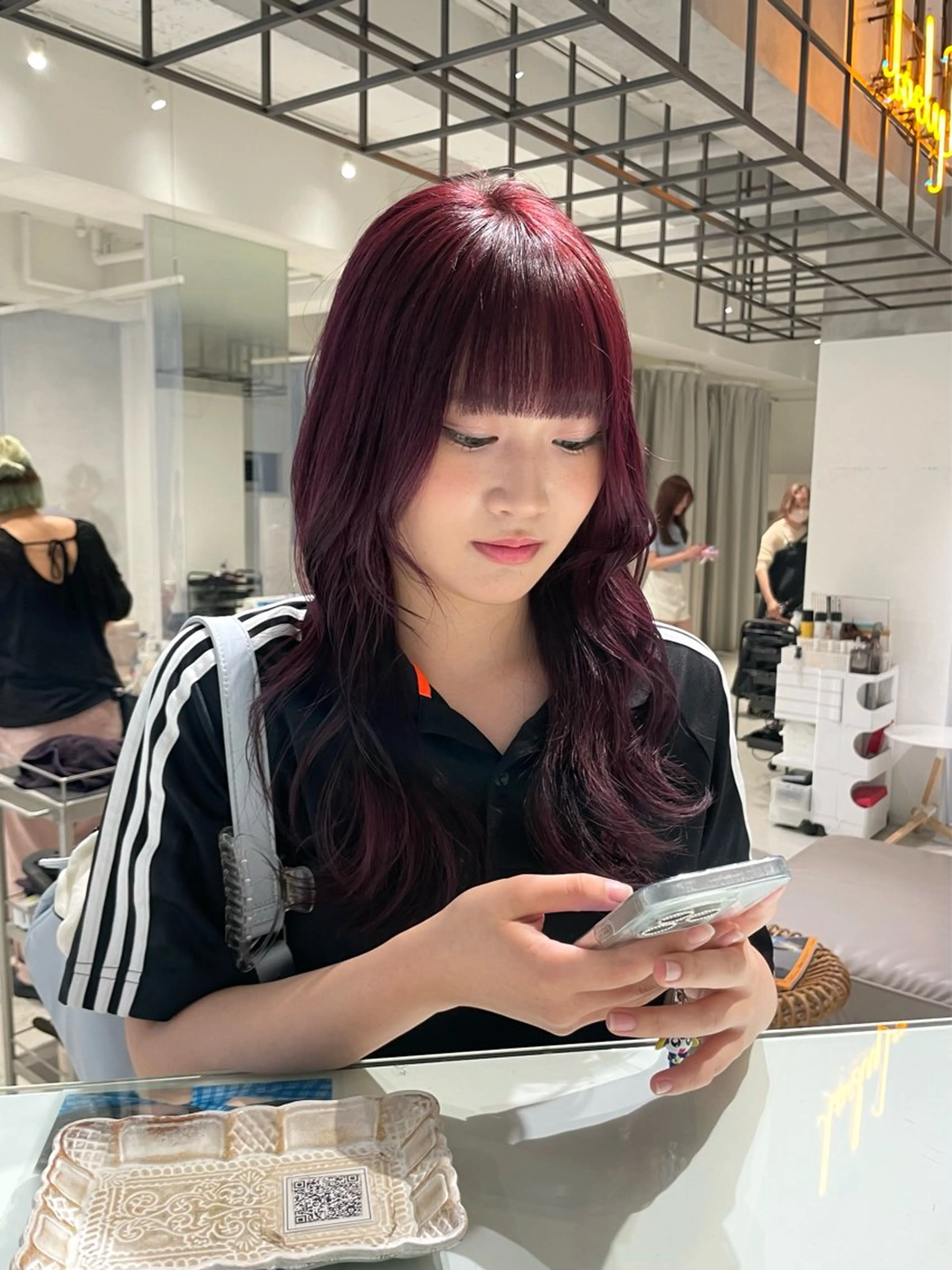 ⚪️前髪カット+ブリーチカラー+TR˖ ࣪⊹の写真