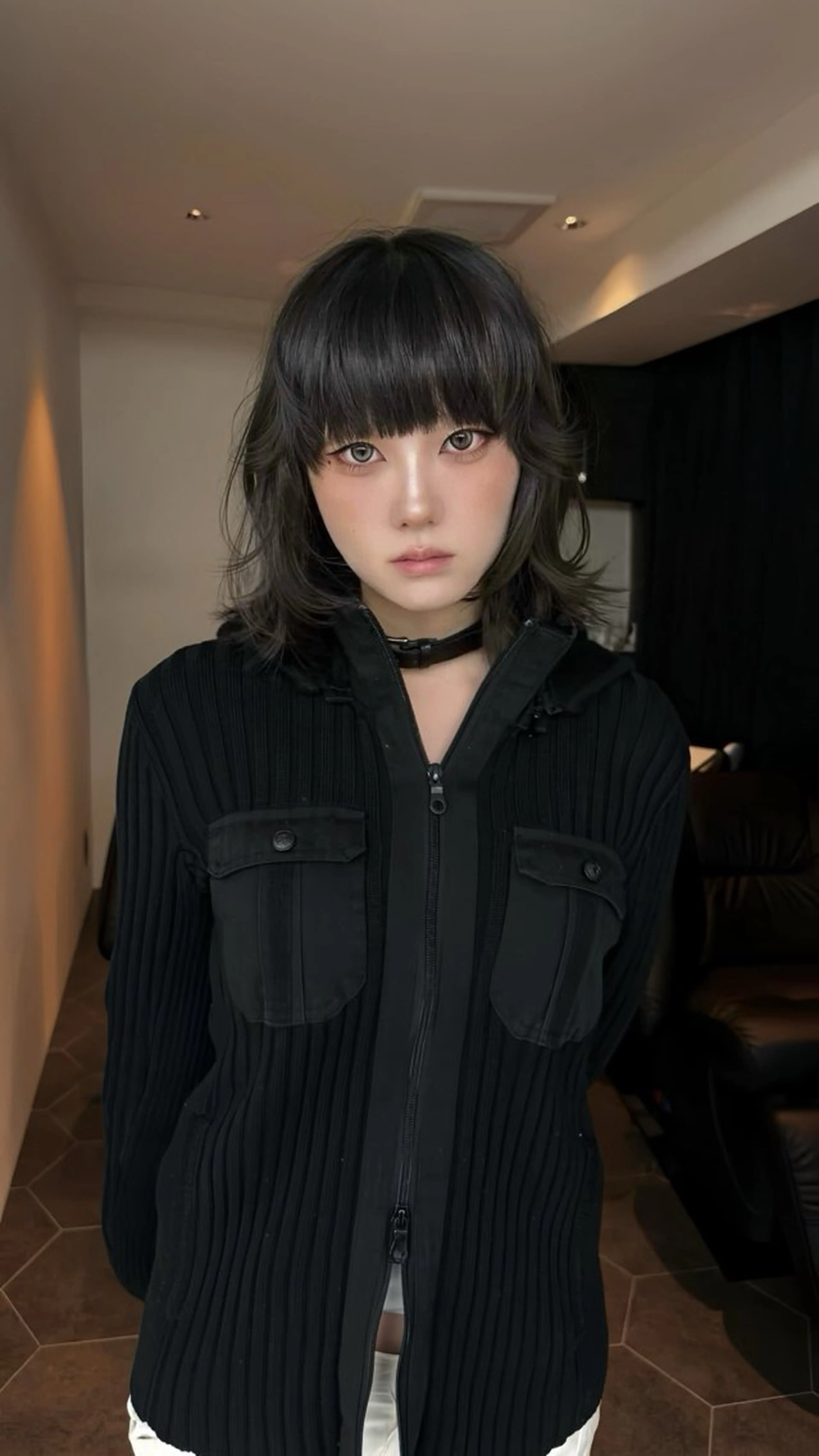 ミディアム 伸ばしかけ レイヤーカット レイヤー/ハッシュ カット【春道】のヘアスタイル