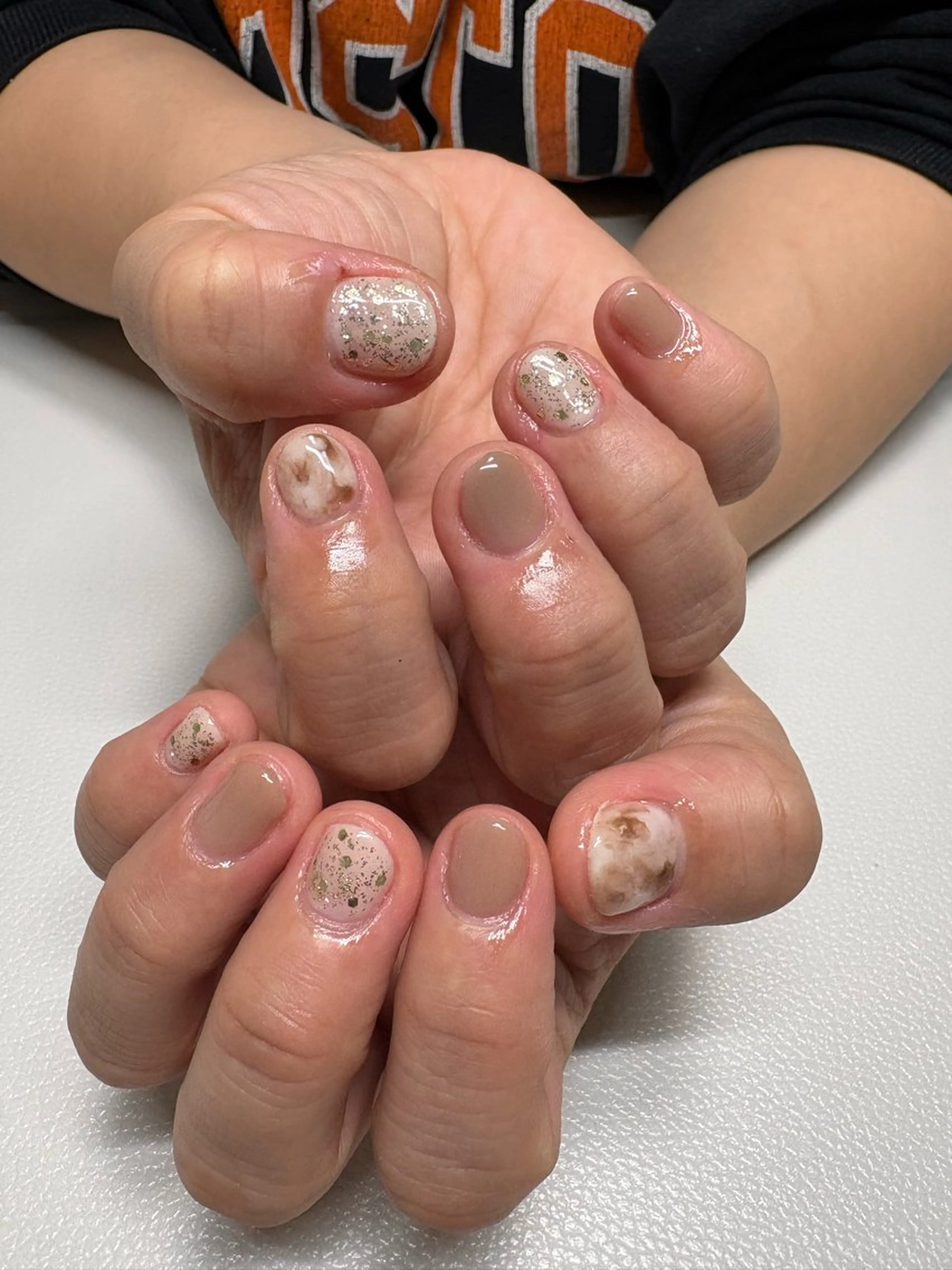 持ち込みネイル、フルデザイン(アート5本以上)(オフ込み)の写真