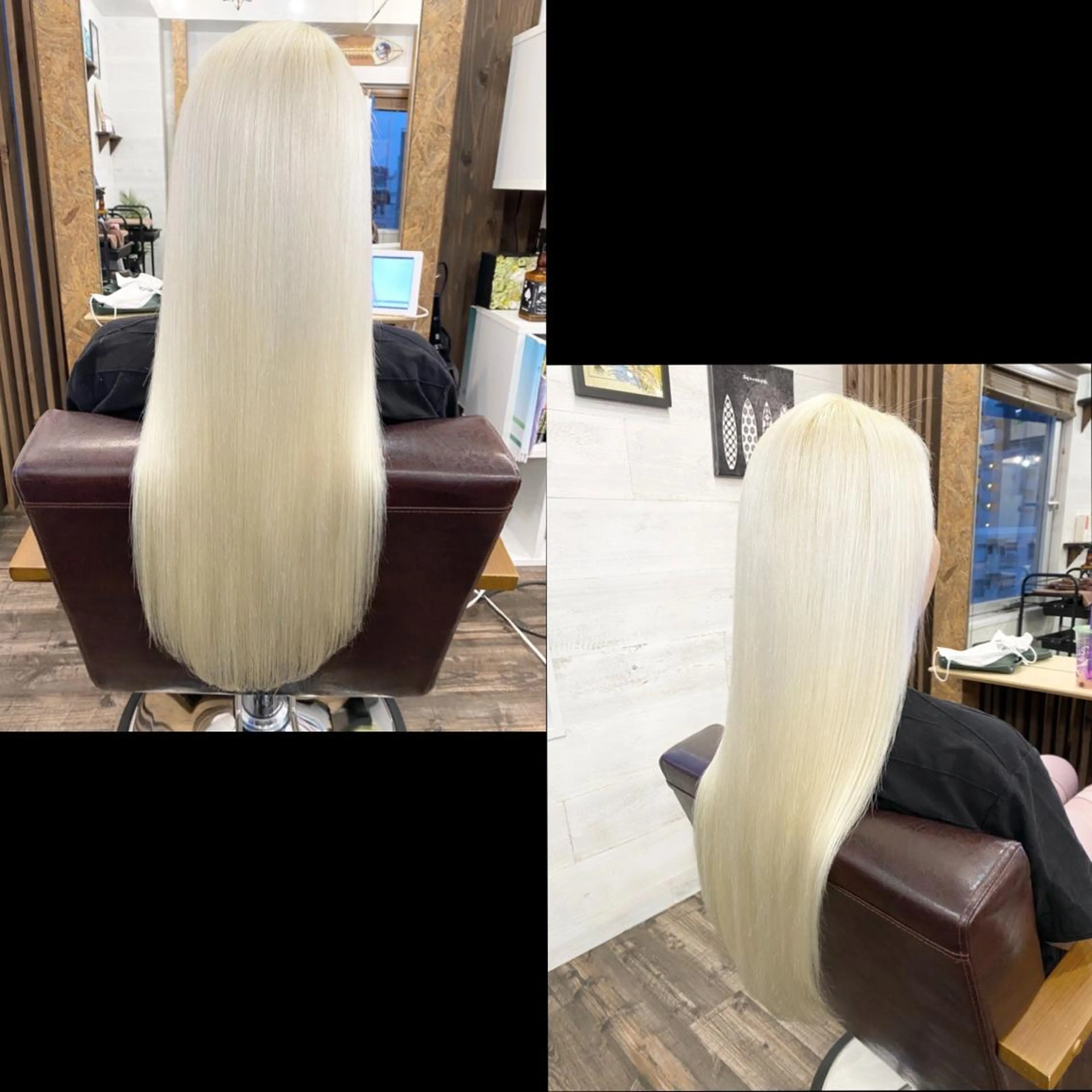 ロング カラー ヘアカラー ✯カラー&編み込み エクステ✯池田智博✯のヘアスタイル