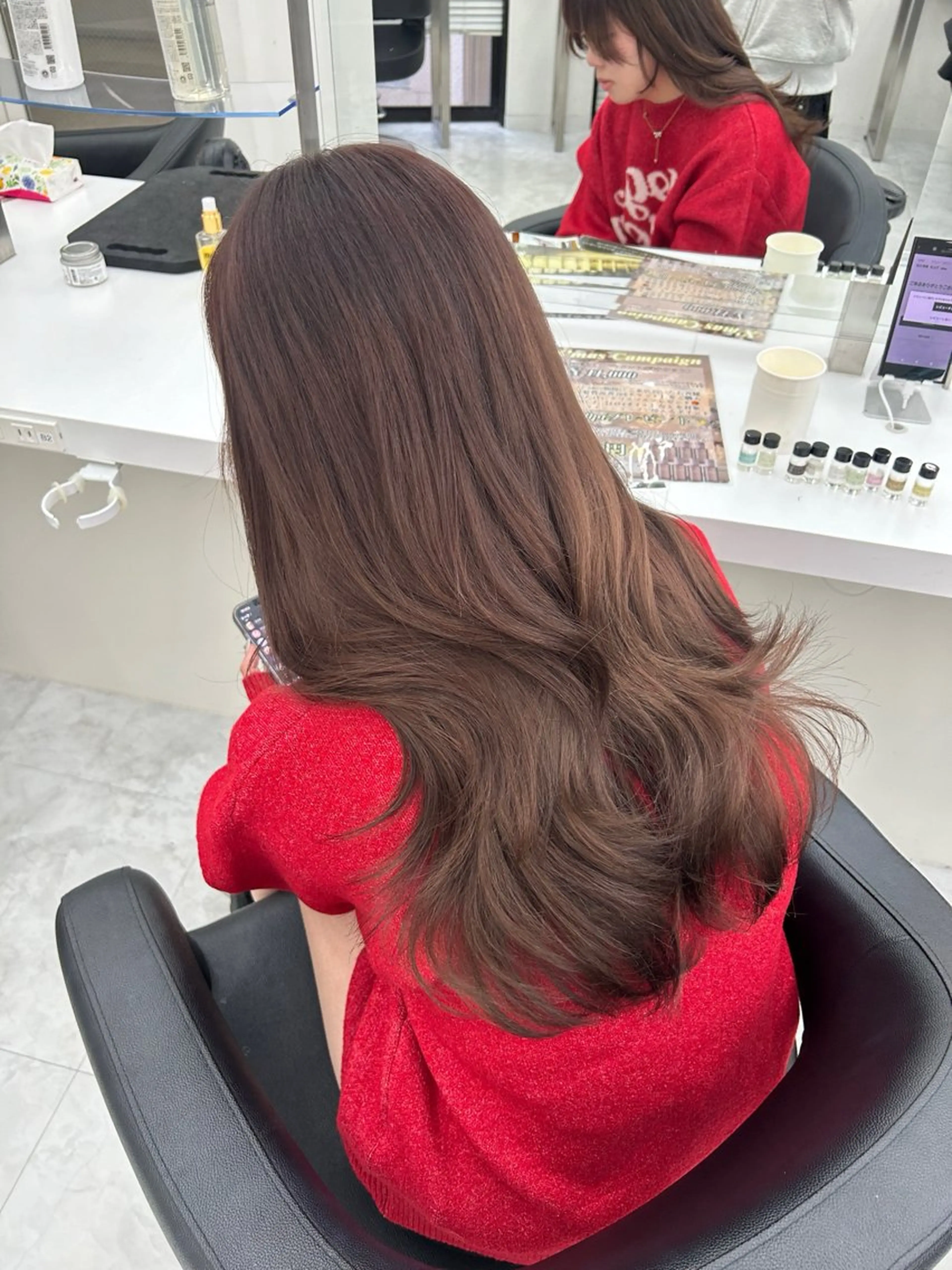 カラー ヘアカラー トリートメント niina🖤 透明感×レイヤーのヘアスタイル